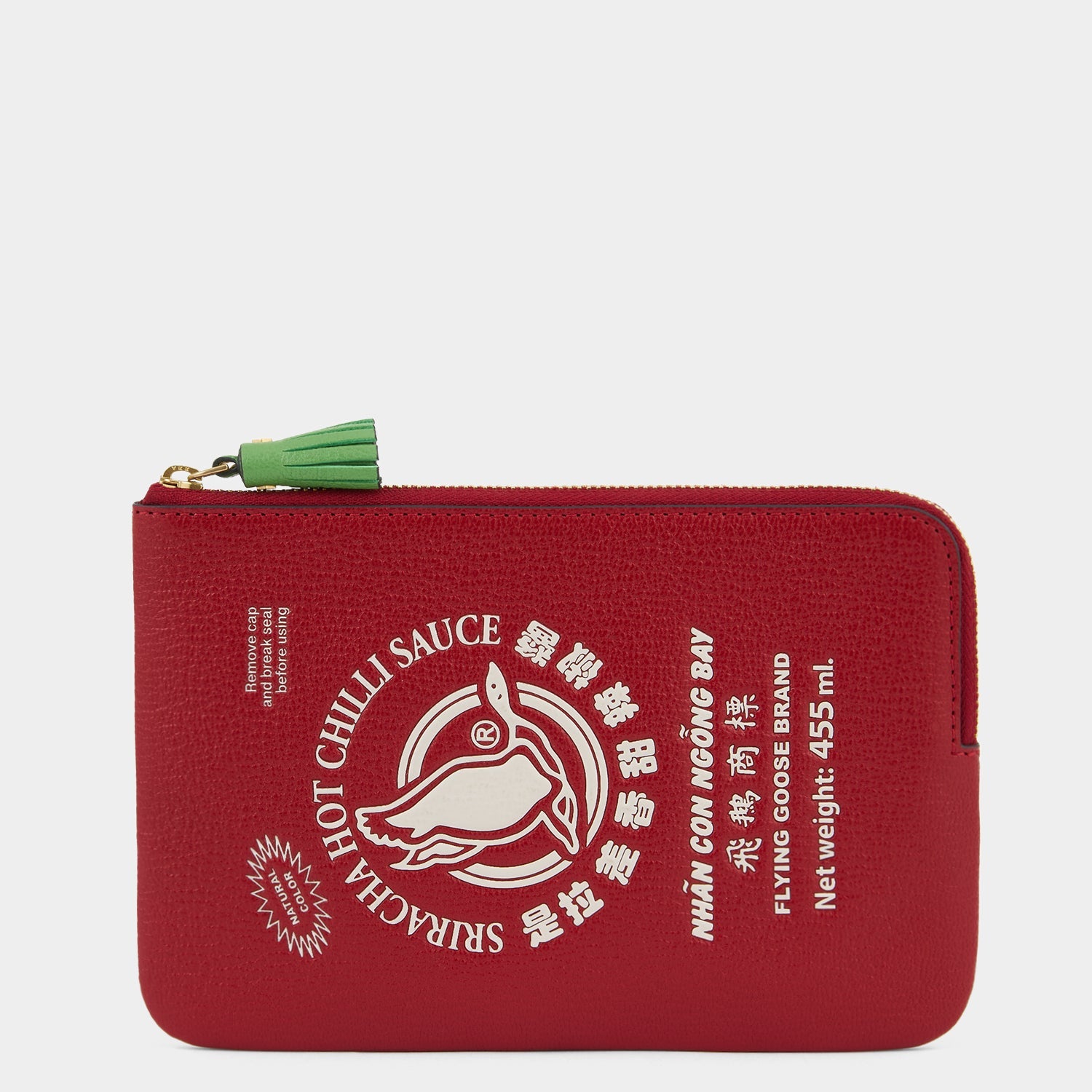 Anya Brands Flying Goose Sriracha Zip Loose Pocket -

          
            Smooth Leather in Russet Red -
          

          Anya Hindmarch EU

