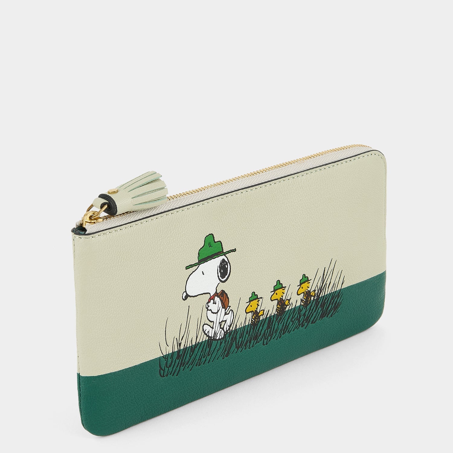 Peanuts Snoopy Zip Loose Pocket -

          
            Capra Leather in Eau De Nil Green -
          

          Anya Hindmarch EU
