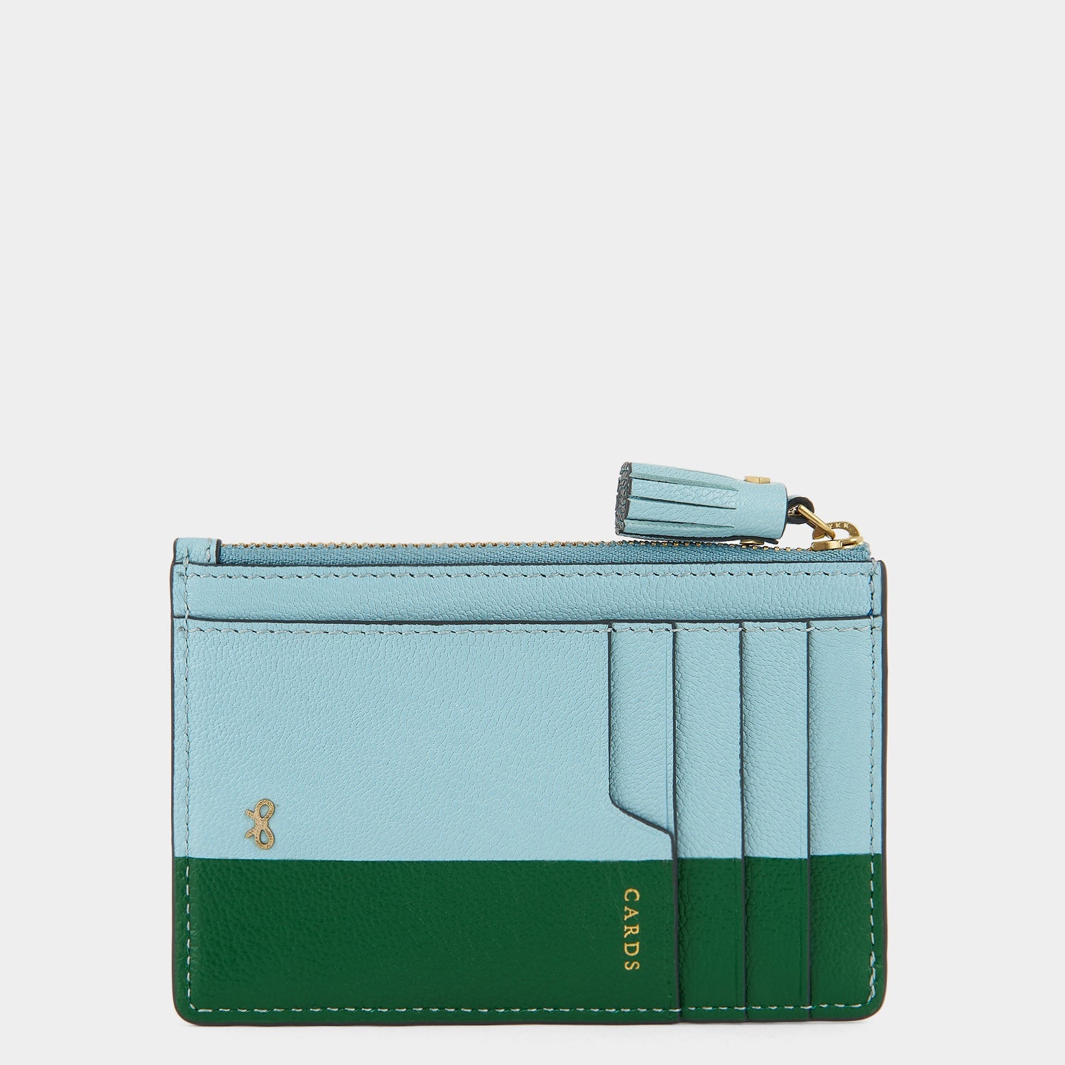 Peanuts Snoopy Zip Card Case -

          
            Capra Leather in Mayan Blue -
          

          Anya Hindmarch EU
