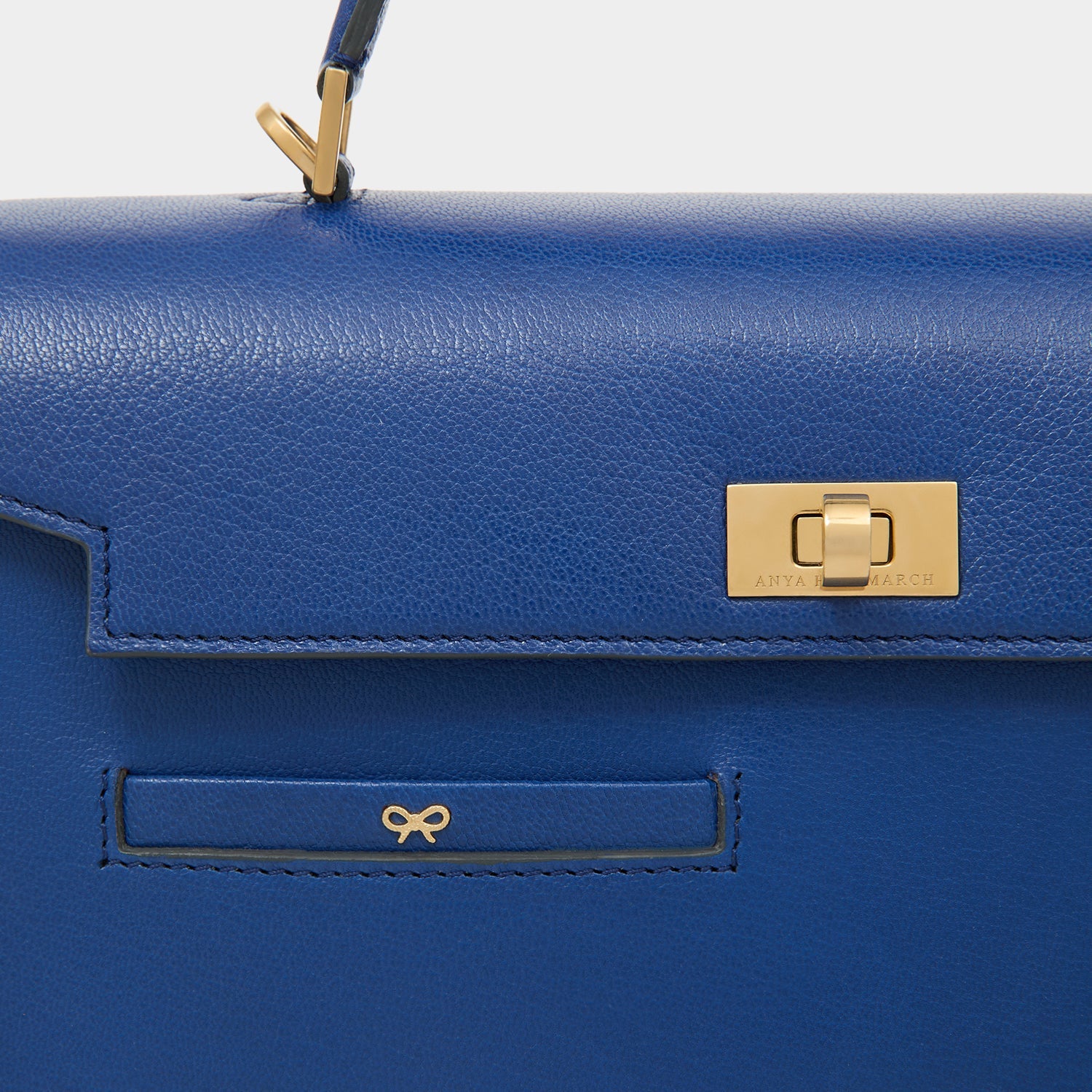 Peanuts Snoopy Mortimer Top Handle -

          
            Capra Leather in Monday Blue -
          

          Anya Hindmarch EU
