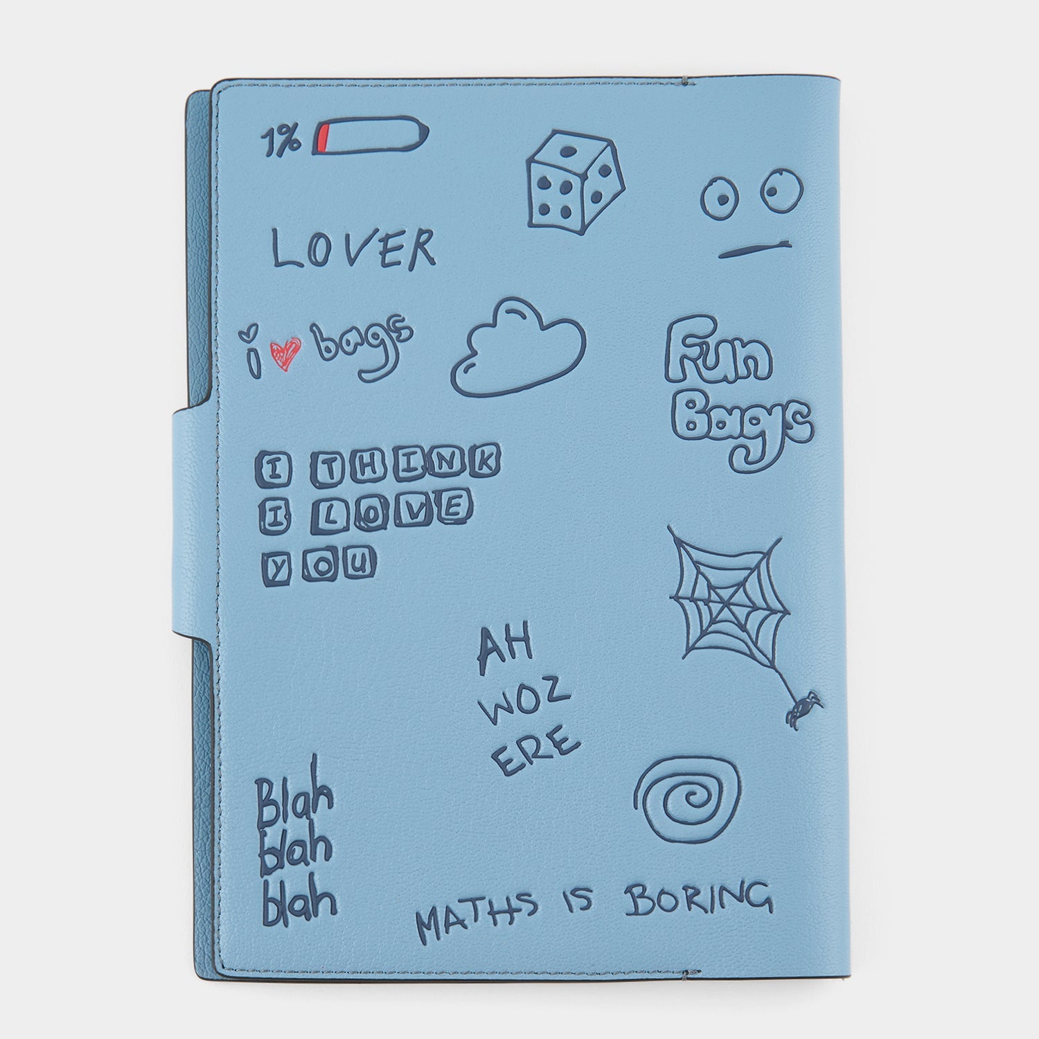 Scribble A5 Journal -

          
            Calf Leather in School Blue -
          

          Anya Hindmarch EU
