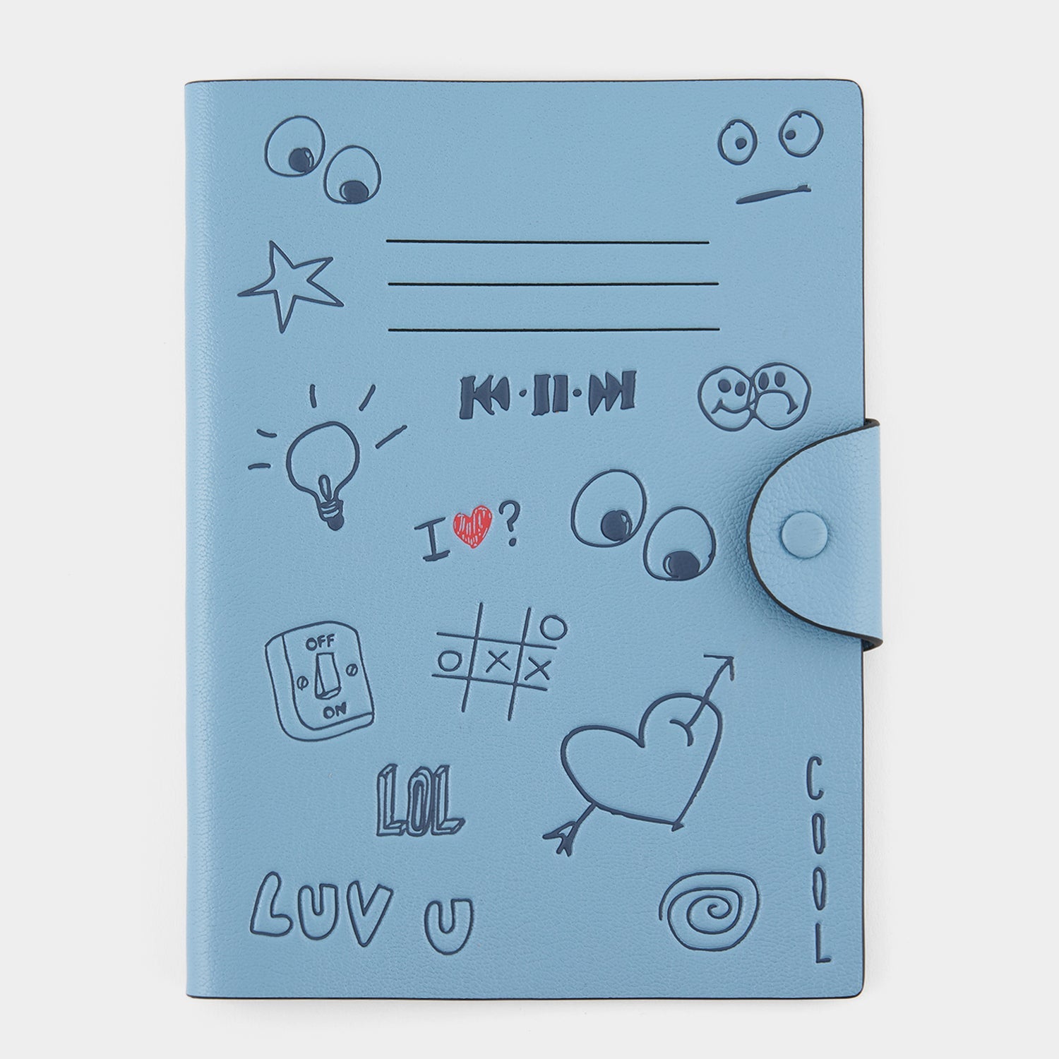 Scribble A5 Journal -

          
            Calf Leather in School Blue -
          

          Anya Hindmarch EU
