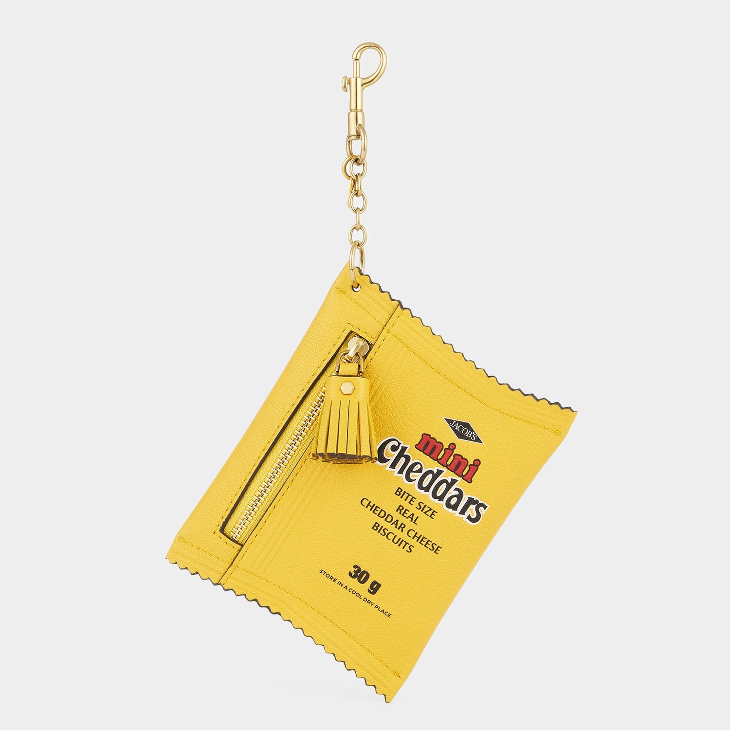 Anya Brands Jacob's Mini Cheddars Earphone Case Charm -

          
            Calf Leather in Lemon Curd Yellow -
          

          Anya Hindmarch EU
