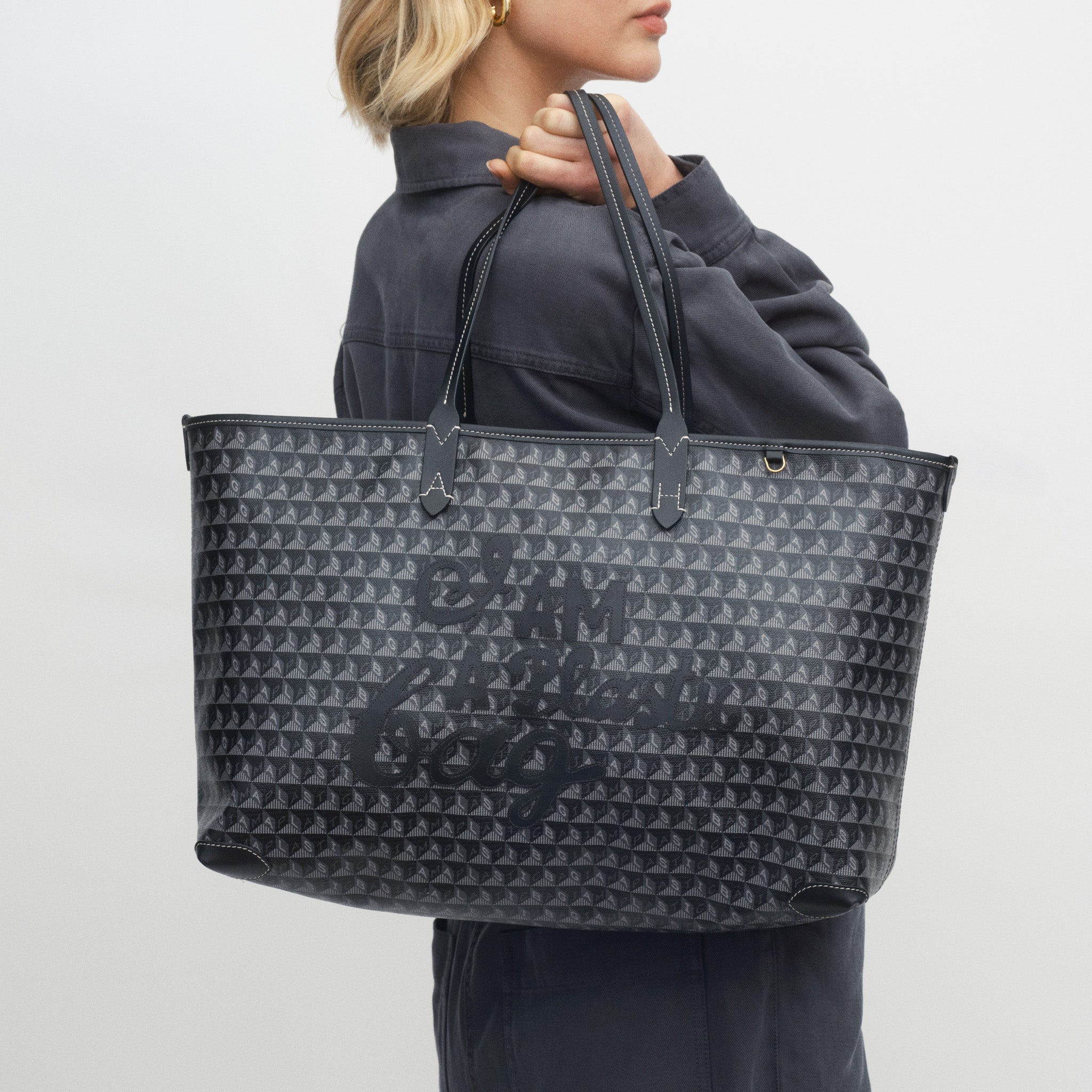 I Am A Plastic Bag Zipped Motif Tote | Anya Hindmarch EU