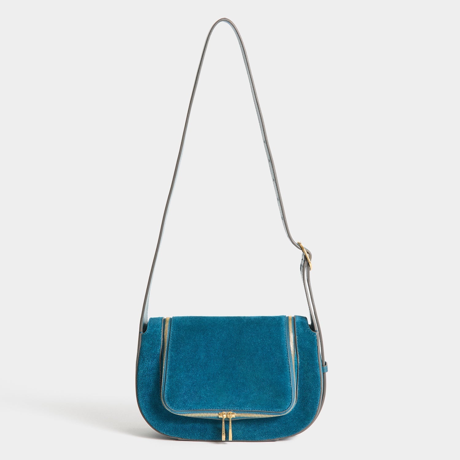 Vere Cross-body -

          
            Suede Leather/Calf Leather in Dark Petrol Blue -
          

          Anya Hindmarch EU
