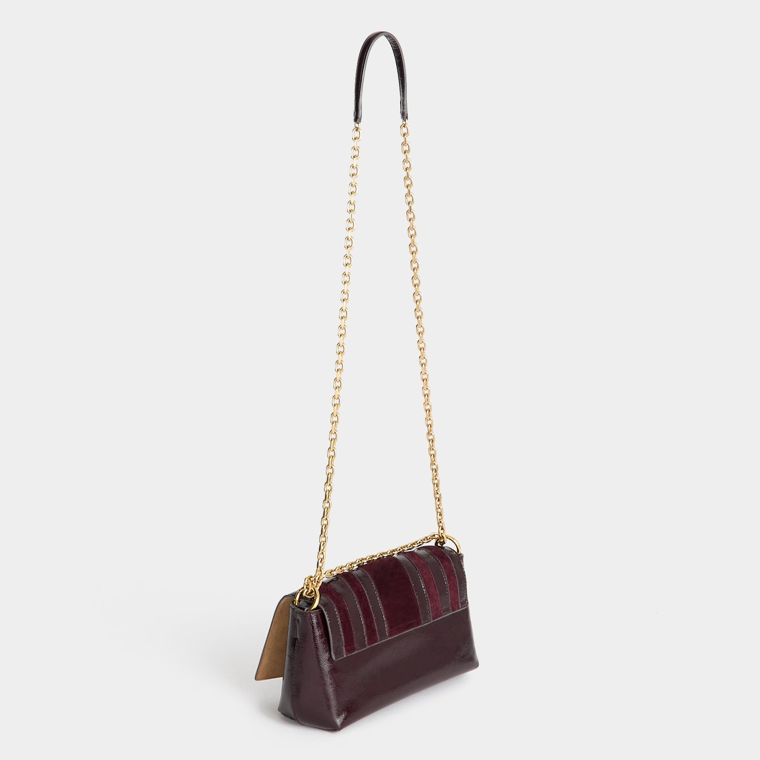 Mortimer Cross-body -

          
            Suede Leather in Grape -
          

          Anya Hindmarch EU
