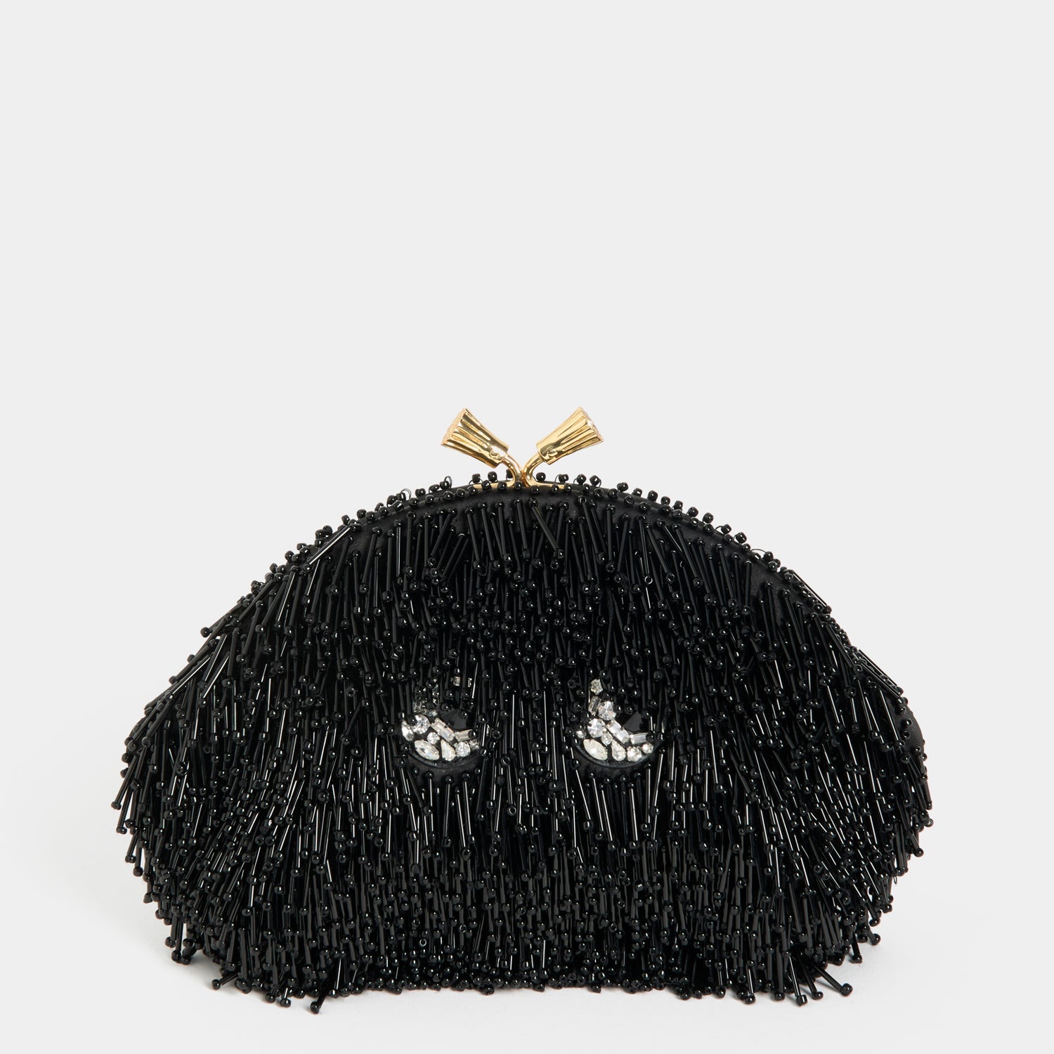 Embellished Eyes Clutch -

          
            Beads in Black -
          

          Anya Hindmarch EU
