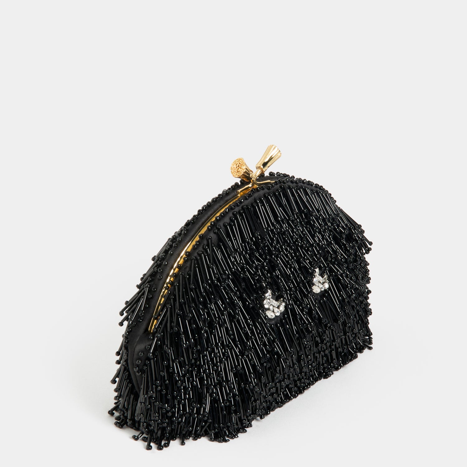 Embellished Eyes Clutch -

          
            Beads in Black -
          

          Anya Hindmarch EU

