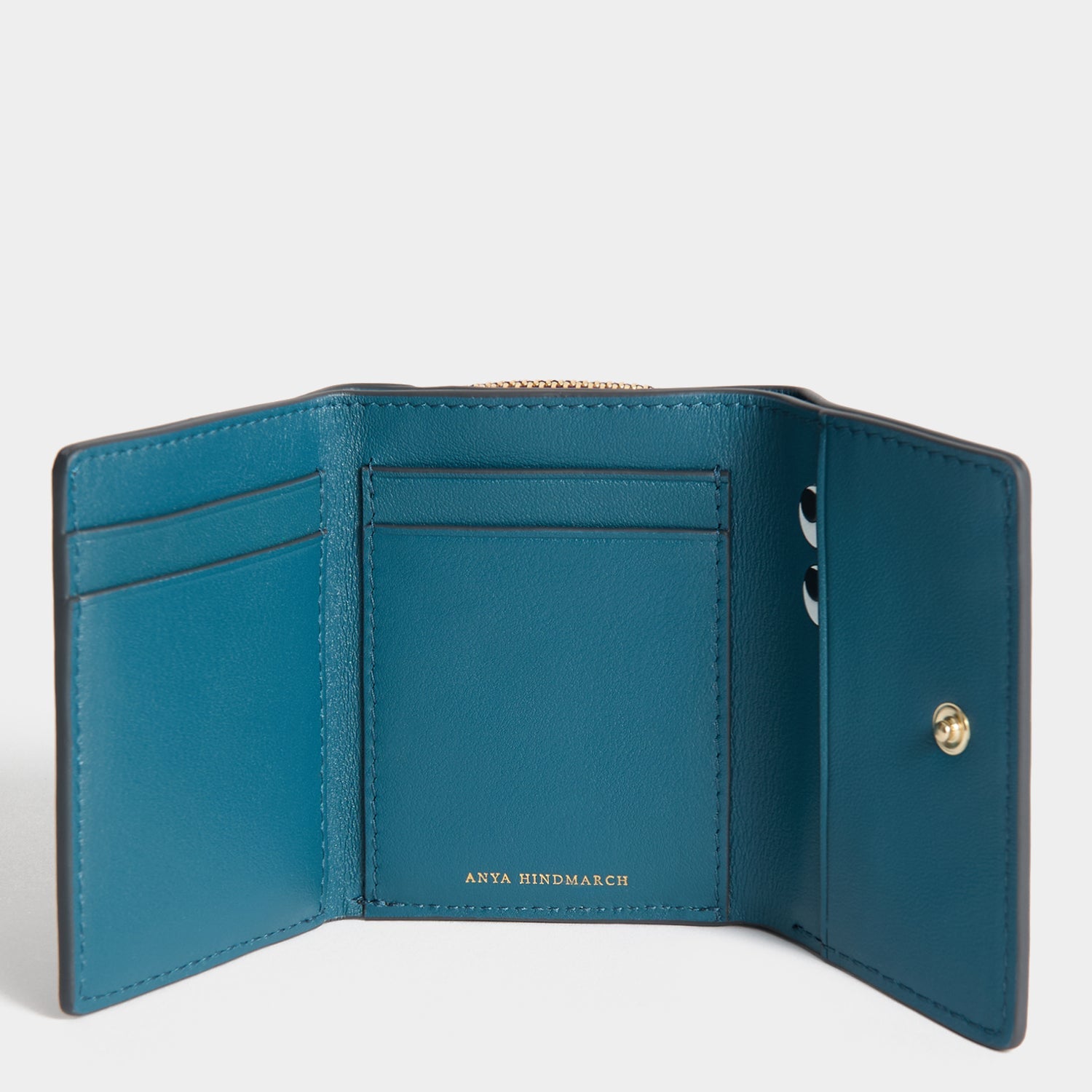 Peeping Eyes Mini Trifold Wallet