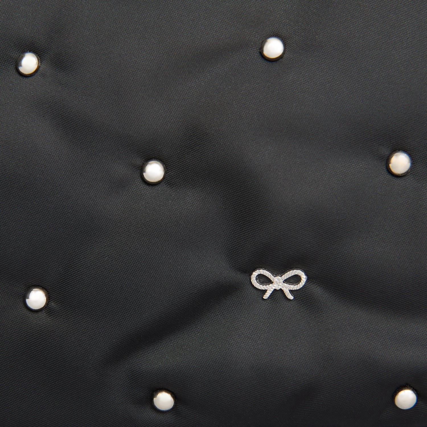 Studs Important Things Pouch -

          
            Recycled Satin/Calf Leather in Black -
          

          Anya Hindmarch EU
