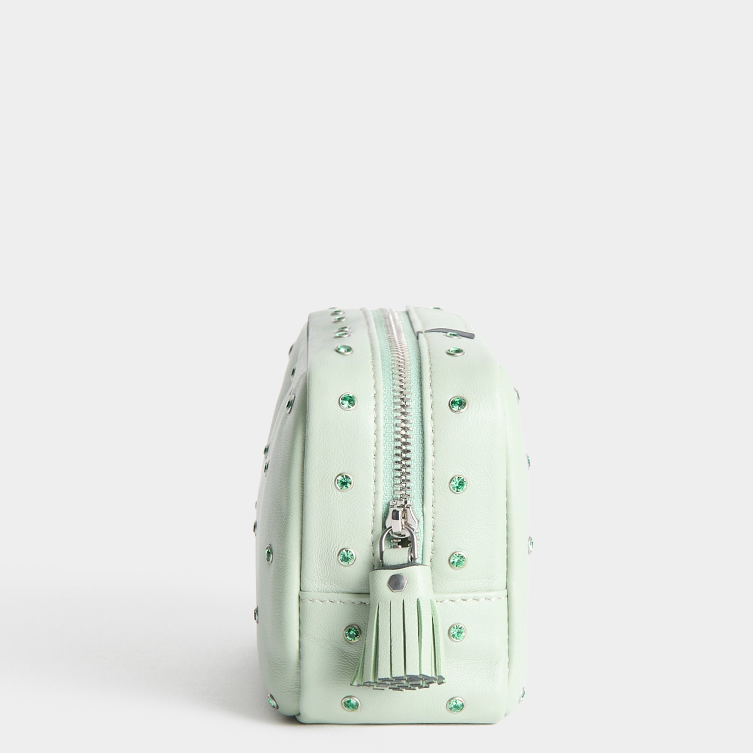 Crystals Important Things Pouch -

          
            Calf leather in Erinite green -
          

          Anya Hindmarch EU
