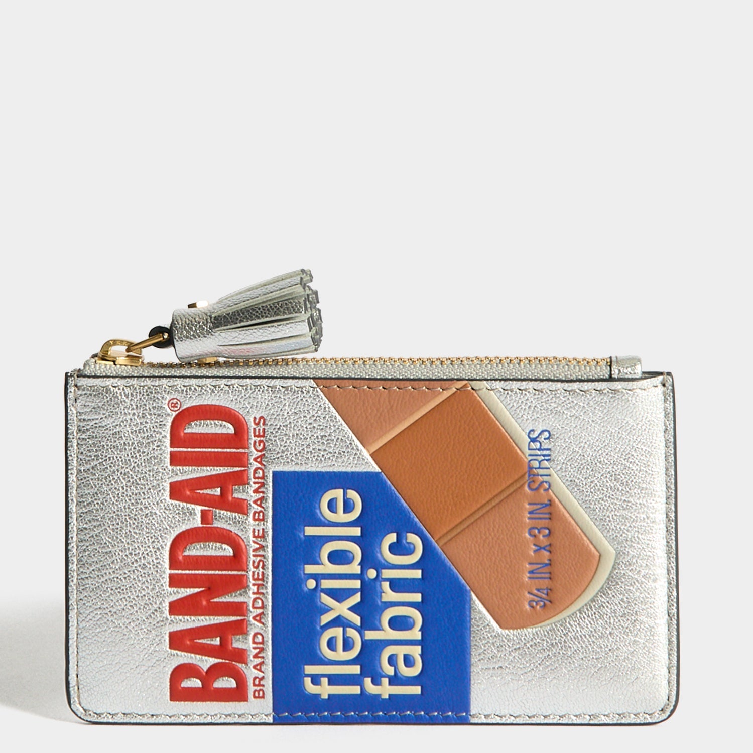 Anya Brands BAND-AID® Brand Zip Card Case -

          
            Capra Leather in Silver -
          

          Anya Hindmarch EU
