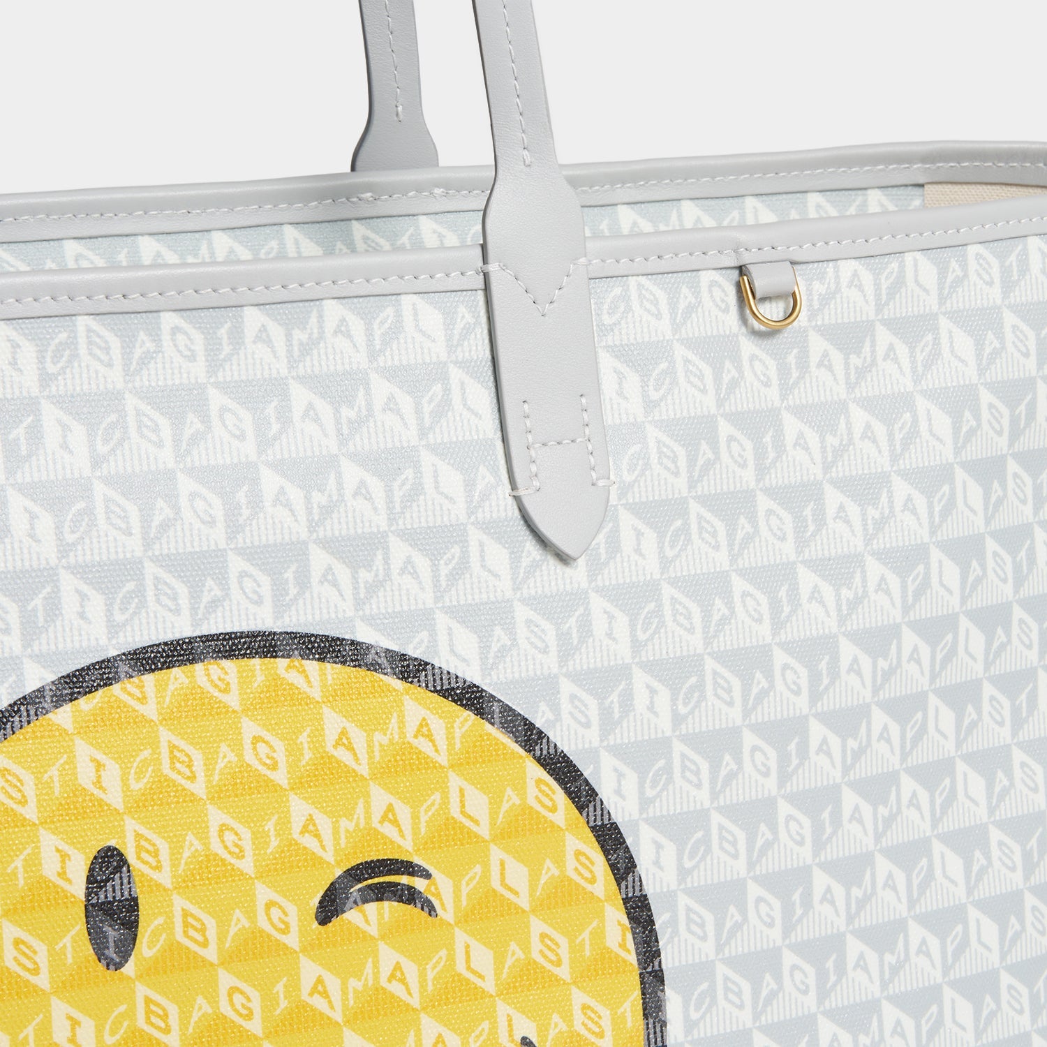 I Am A Plastic Bag Wink Zipped Tote -

          
            Recycled Canvas in Frost -
          

          Anya Hindmarch EU
