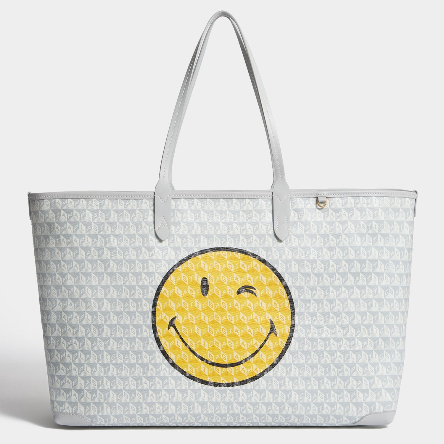 I Am A Plastic Bag Wink Zipped Tote -

          
            Recycled Canvas in Frost -
          

          Anya Hindmarch EU
