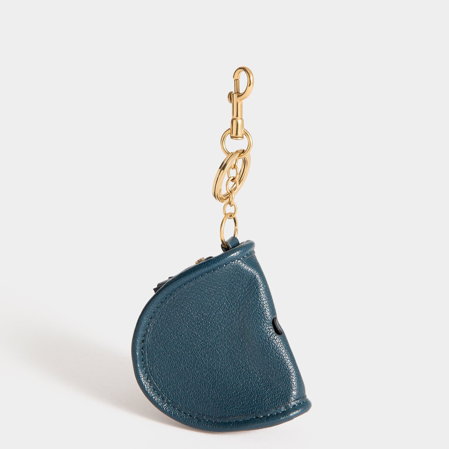 Shark Teeth Ear Pods Pouch Charm -

          
            Capra Leather in Petrol Blue -
          

          Anya Hindmarch EU

