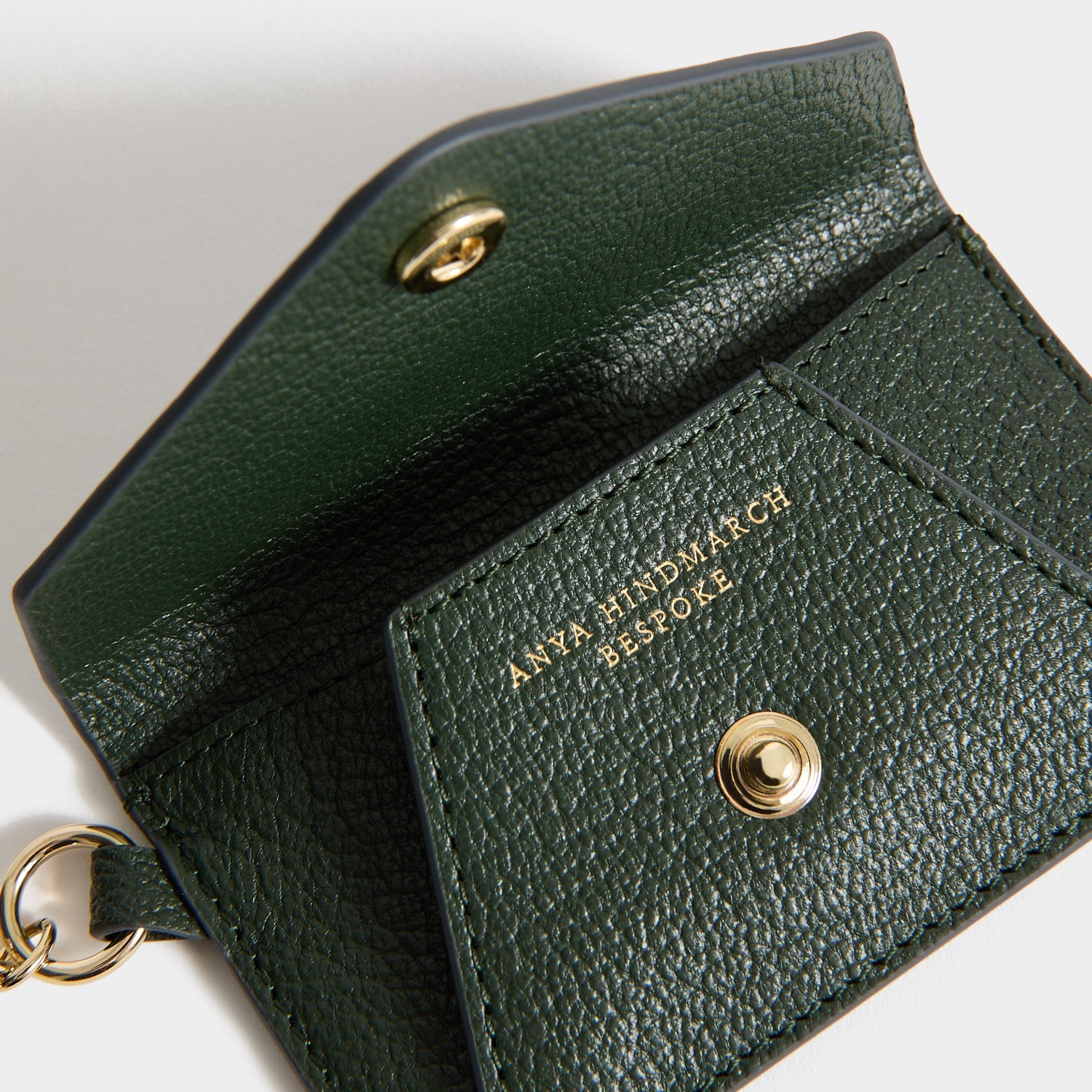 Bespoke Envelope Charm -

          
            Capra Leather in Forest Green -
          

          Anya Hindmarch EU
