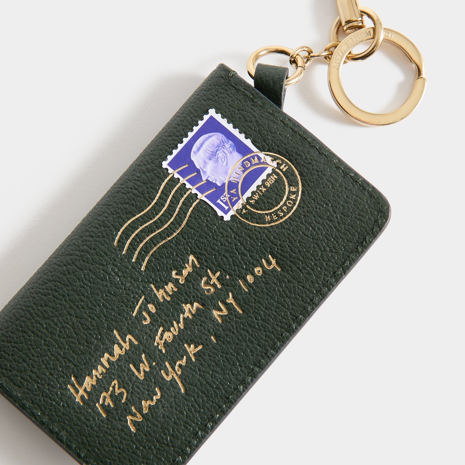 Bespoke Envelope Charm -

          
            Capra Leather in Forest Green -
          

          Anya Hindmarch EU
