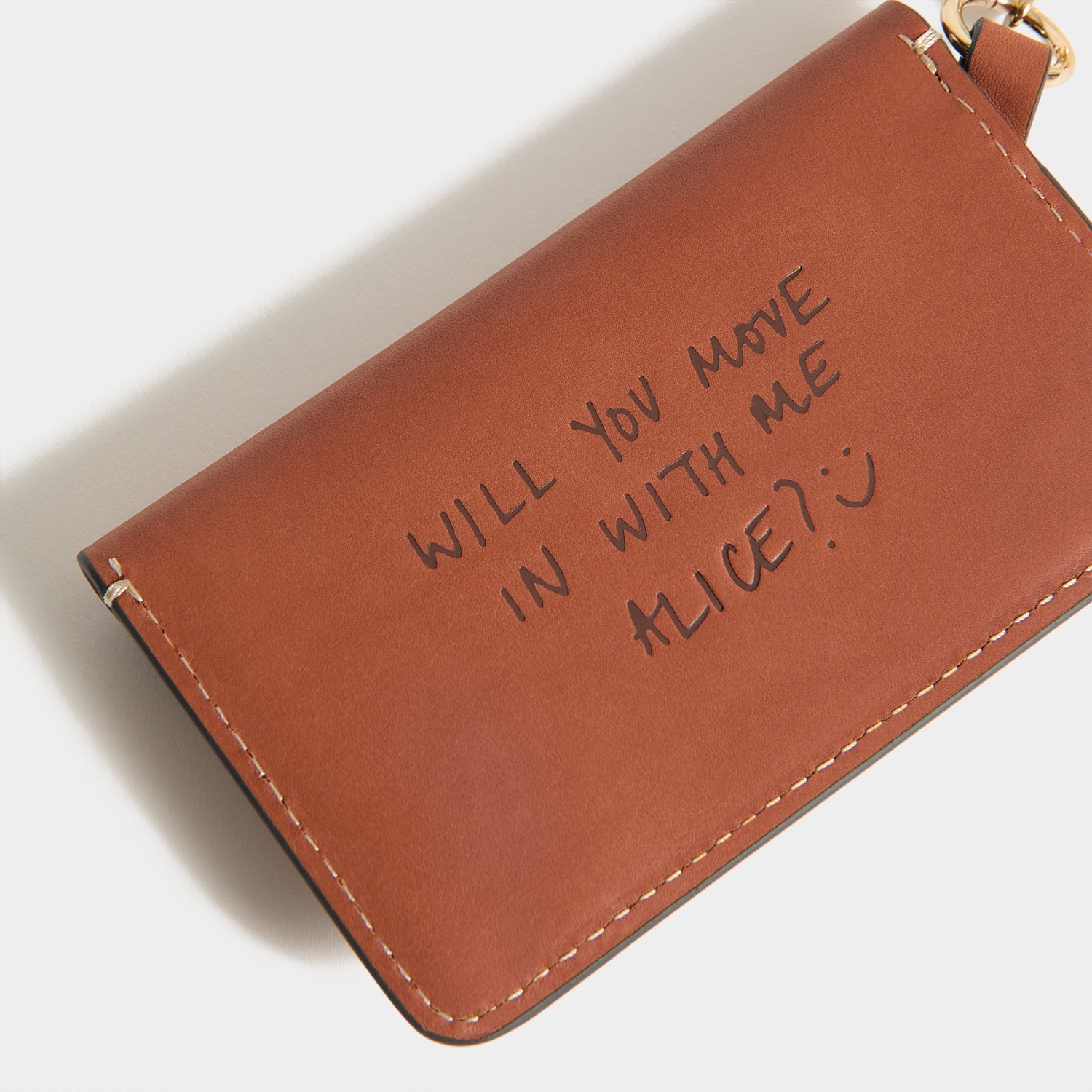 Bespoke Envelope Charm -

          
            Capra Leather in Tan -
          

          Anya Hindmarch EU
