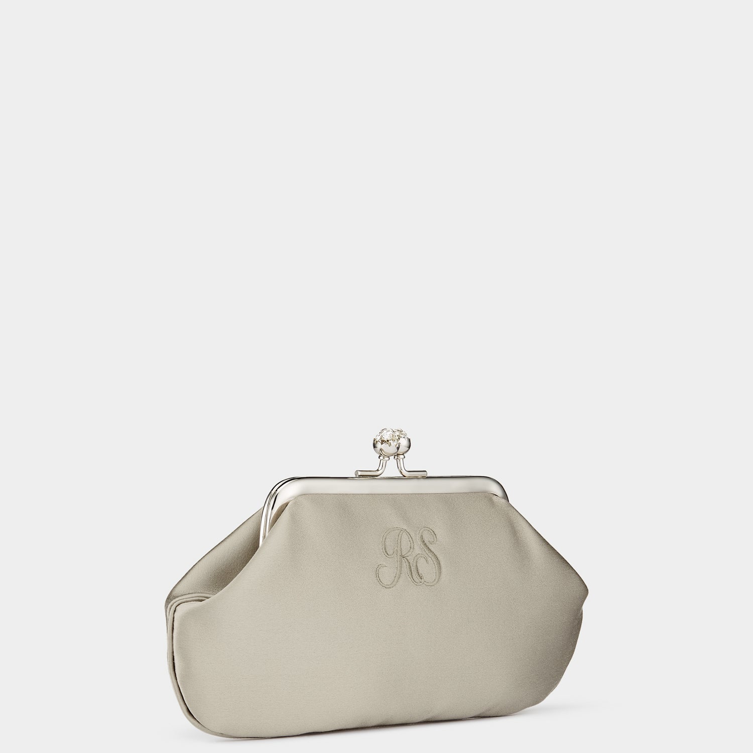 Bespoke Maud Clutch -

          
            Satin in Silver -
          

          Anya Hindmarch EU
