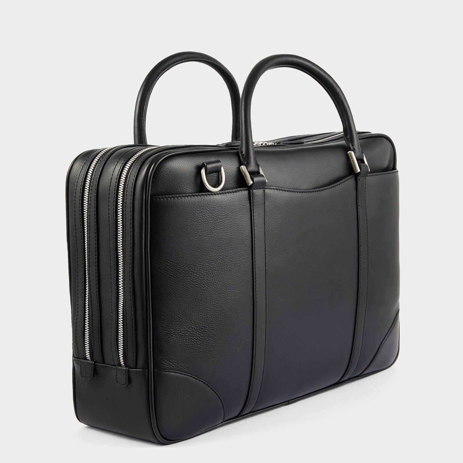 Bespoke Seymour Briefcase -

          
            Butter in Black -
          

          Anya Hindmarch EU
