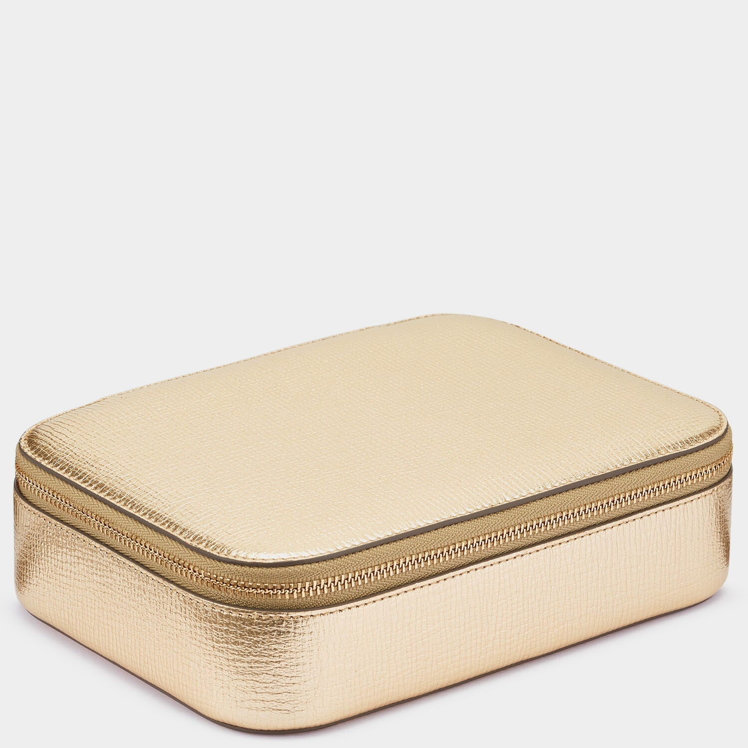 Bespoke Large Keepsake Box -

          
            Metallic Capra Leather in Pale Gold -
          

          Anya Hindmarch EU
