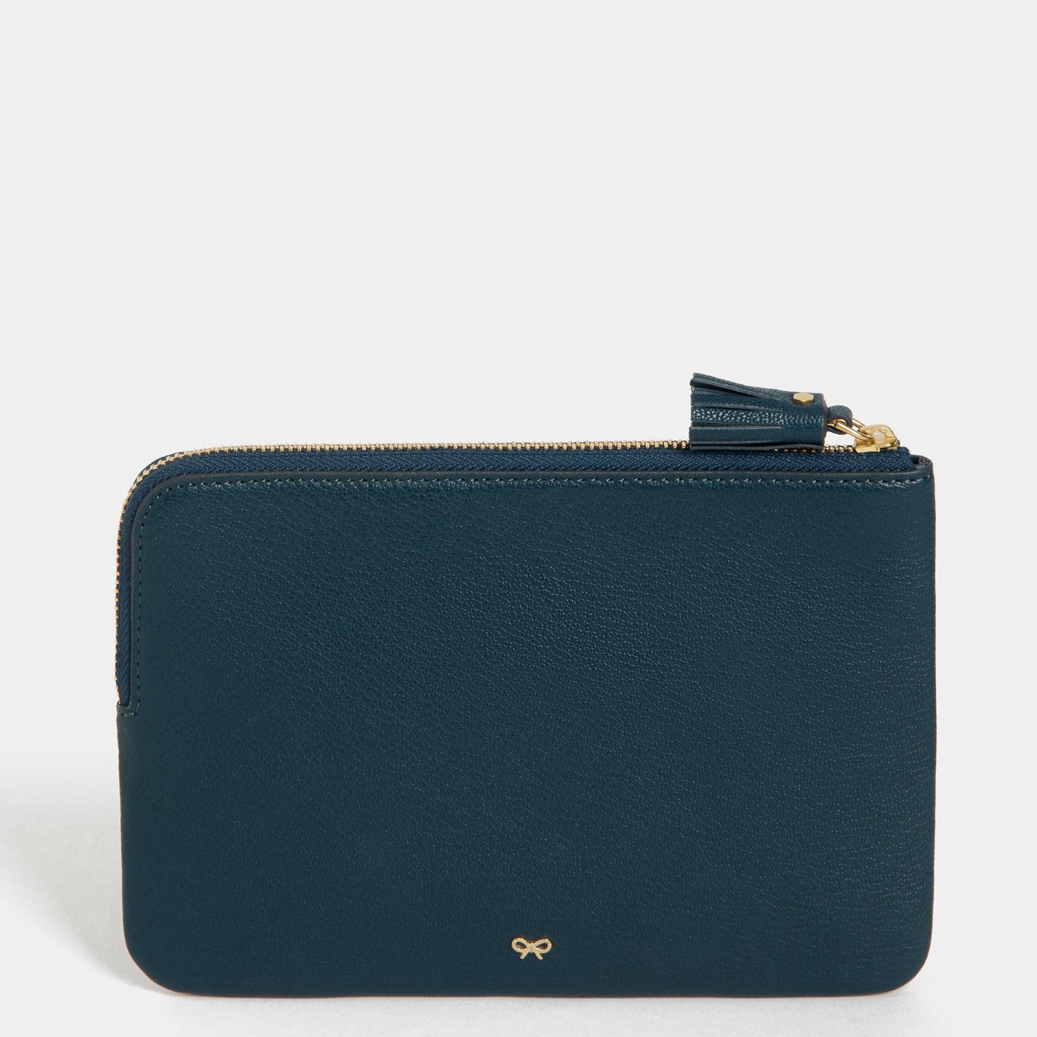 Anya Brands Advil Zip Loose Pocket -

          
            Capra Leather in Petrol Blue -
          

          Anya Hindmarch EU
