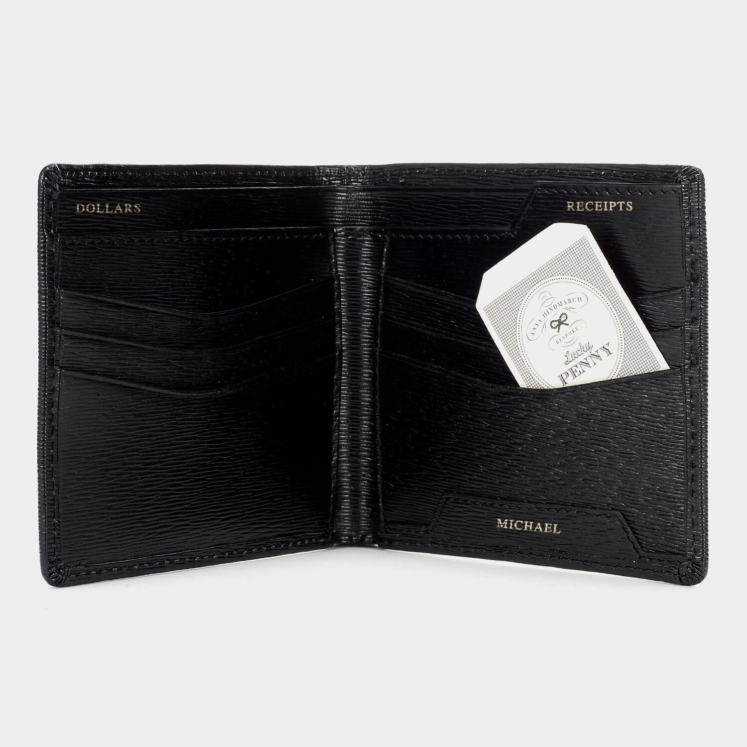 Bespoke Filing Cabinet Wallet -

          
            London Grain in Black -
          

          Anya Hindmarch EU
