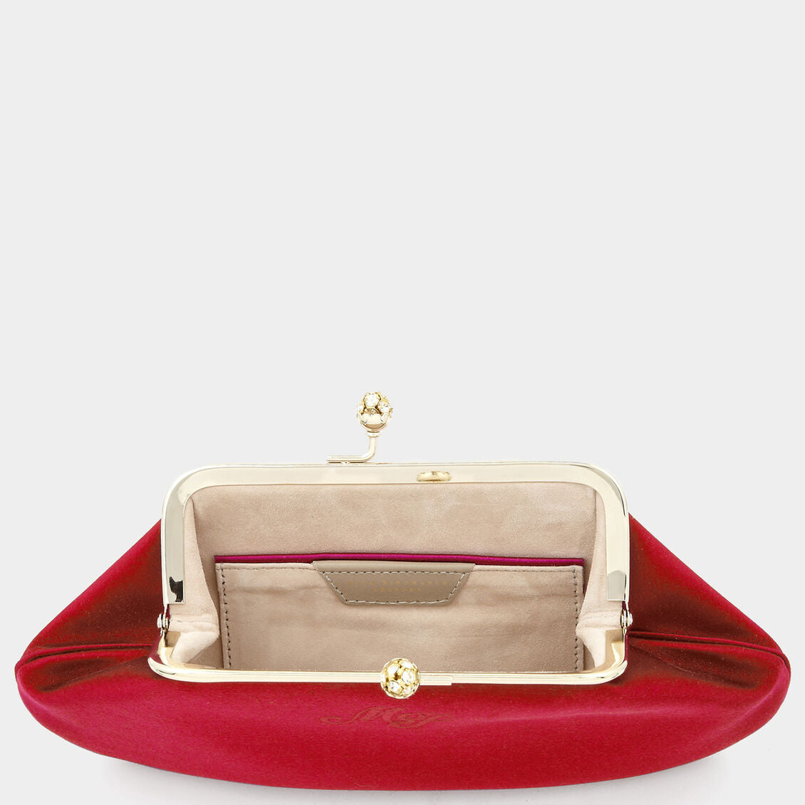 Bespoke Maud Clutch -

          
            Satin in Red -
          

          Anya Hindmarch EU
