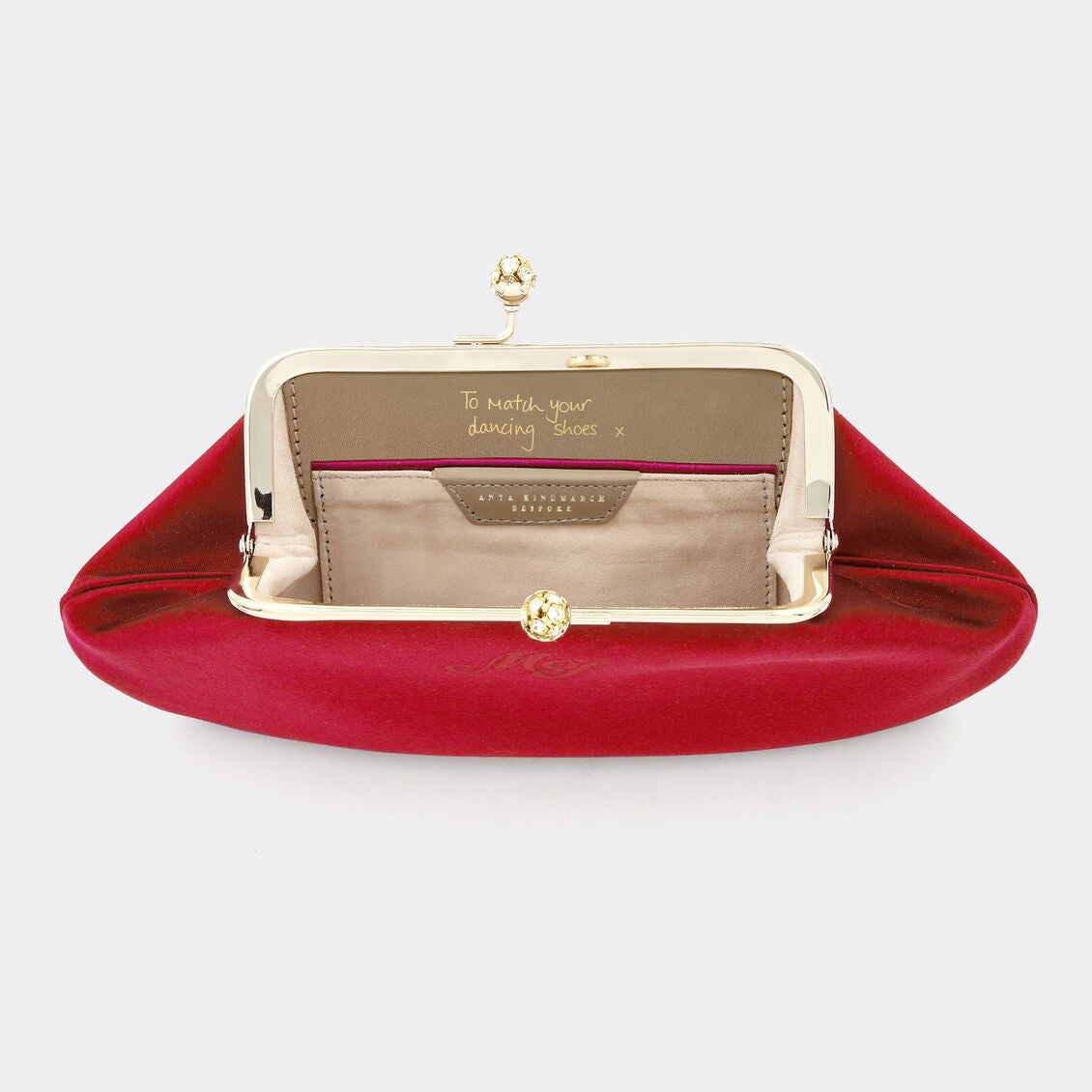 Bespoke Maud Clutch -

          
            Satin in Red -
          

          Anya Hindmarch EU
