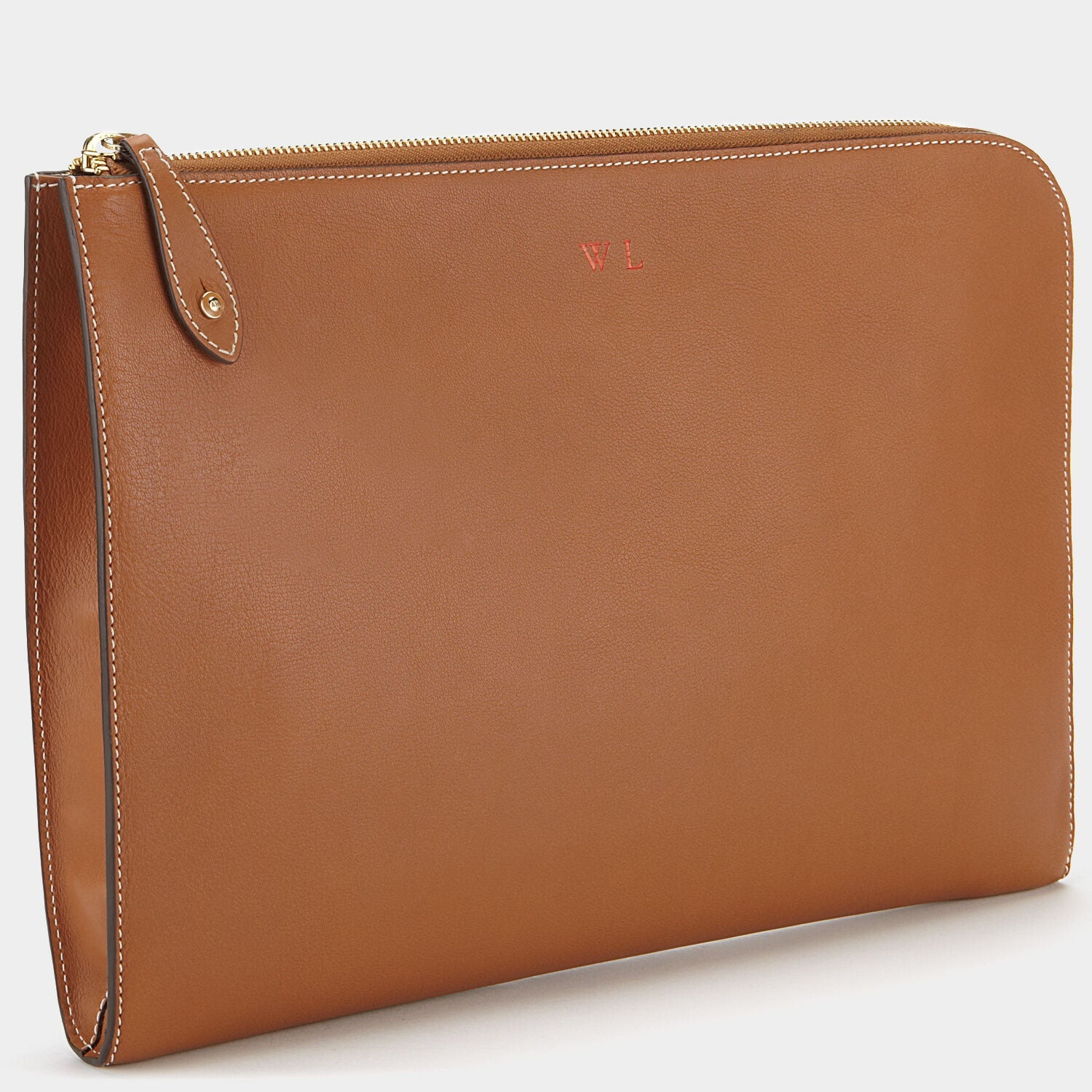Bespoke Small Document Case -

          
            Butter Leather in Tan -
          

          Anya Hindmarch EU

