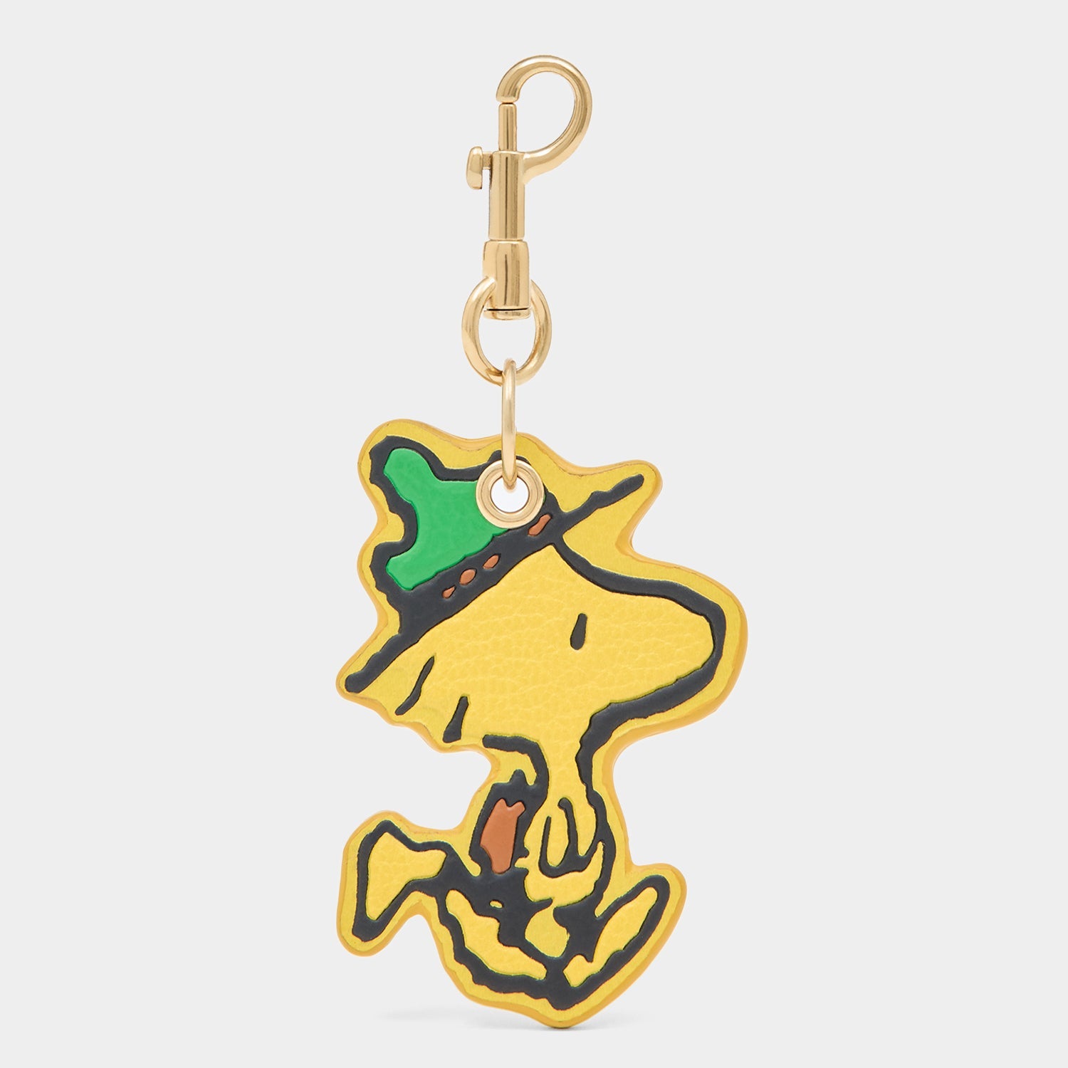 Peanuts Woodstock Key Charm -

          
            Capra Leather in Yellow -
          

          Anya Hindmarch EU
