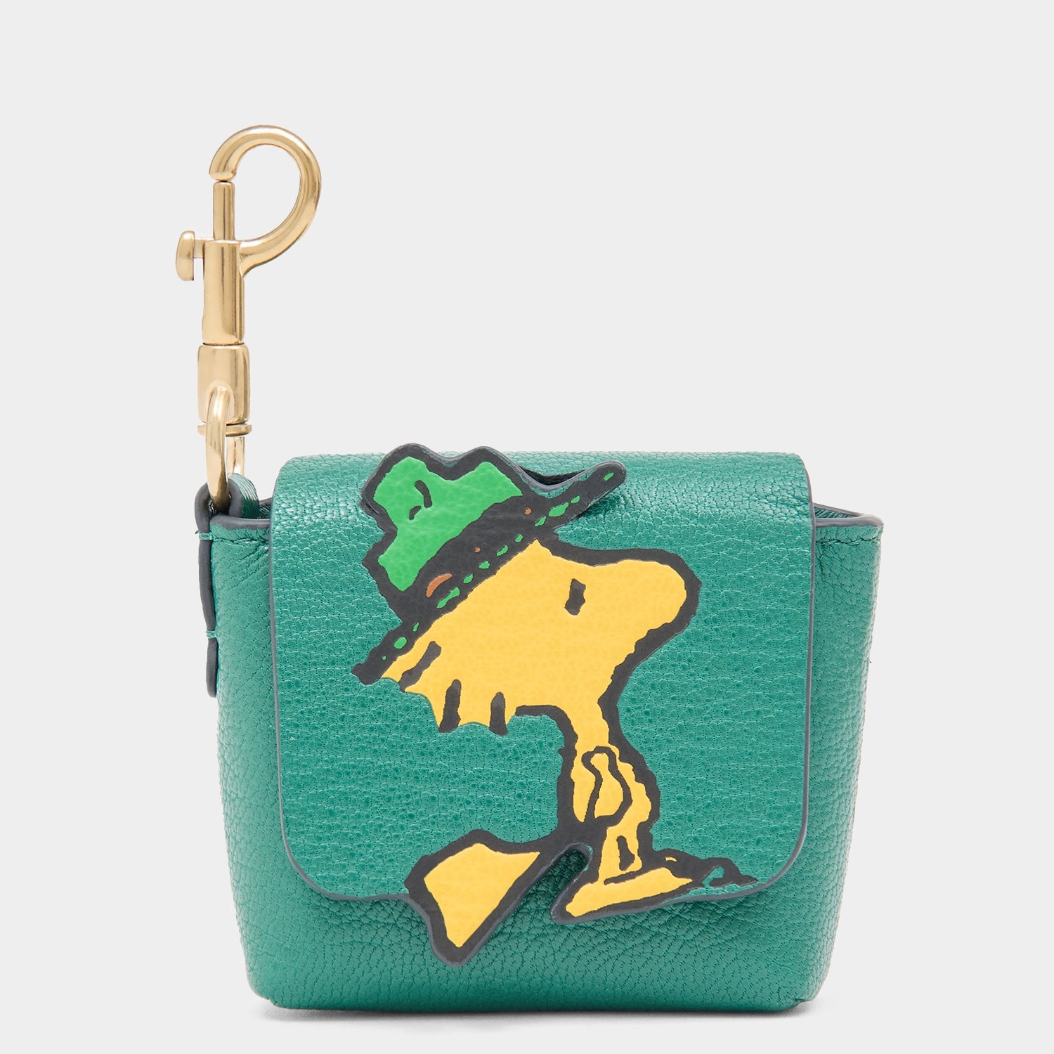 Peanuts Woodstock Ear Pods Pouch -

          
            Capra Leather in Yellow -
          

          Anya Hindmarch EU
