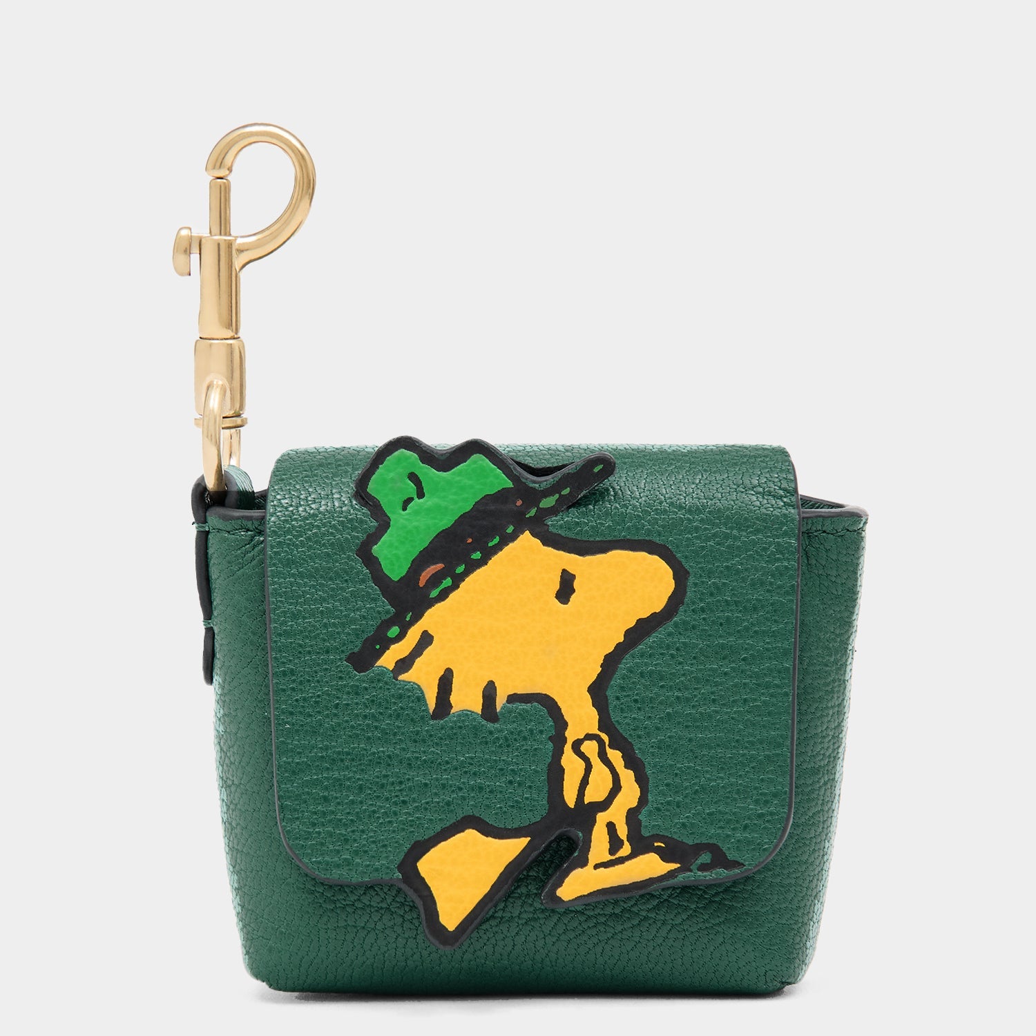 Peanuts Woodstock Ear Pods Pouch -

          
            Capra Leather in Yellow -
          

          Anya Hindmarch EU

