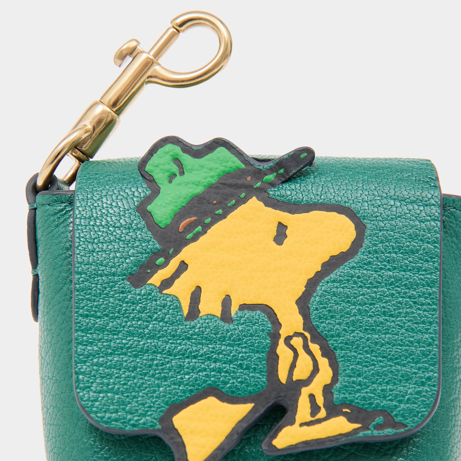 Peanuts Woodstock Ear Pods Pouch -

          
            Capra Leather in Yellow -
          

          Anya Hindmarch EU
