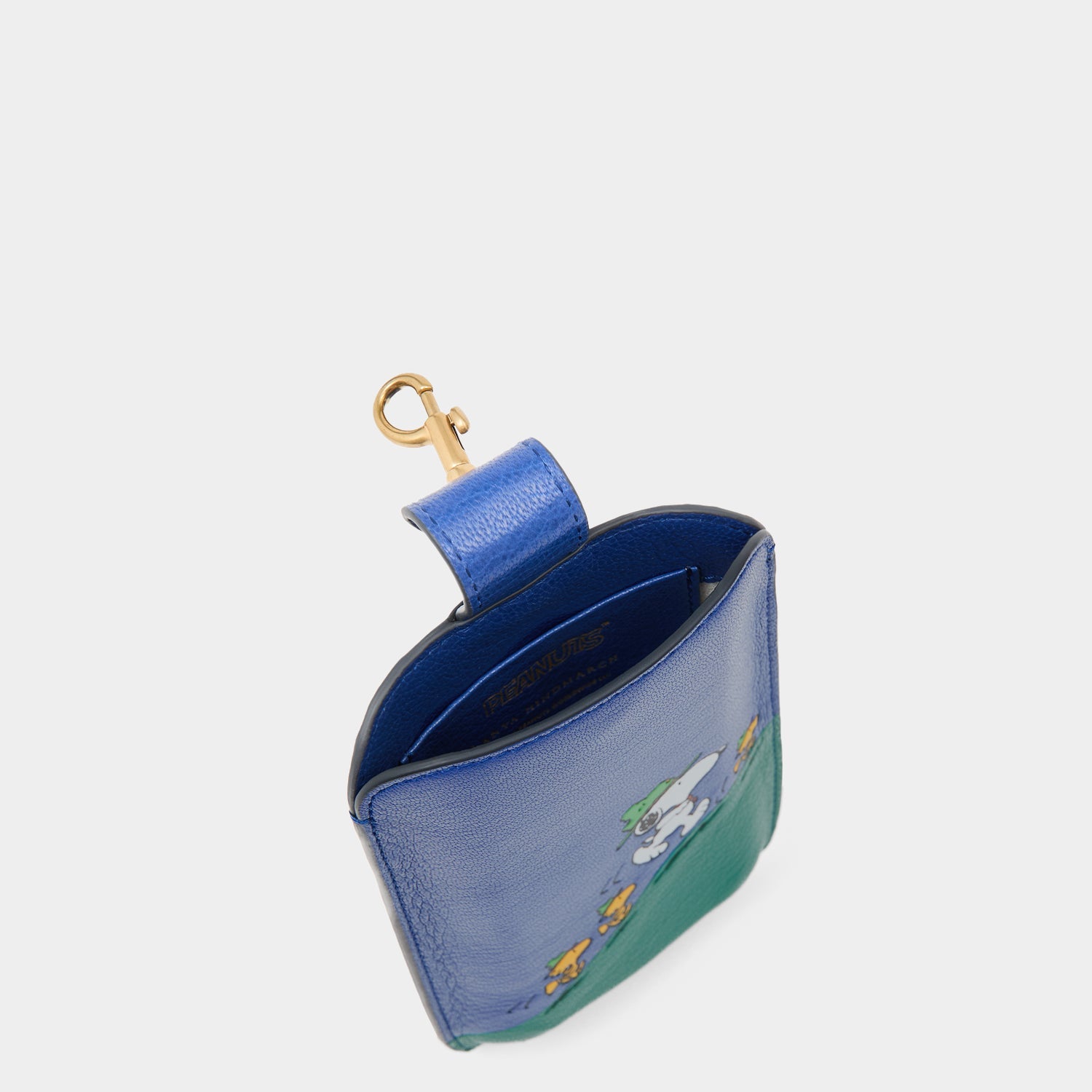 Peanuts Snoopy Sunglasses Pouch -

          
            Calf Leather in School Blue -
          

          Anya Hindmarch EU
