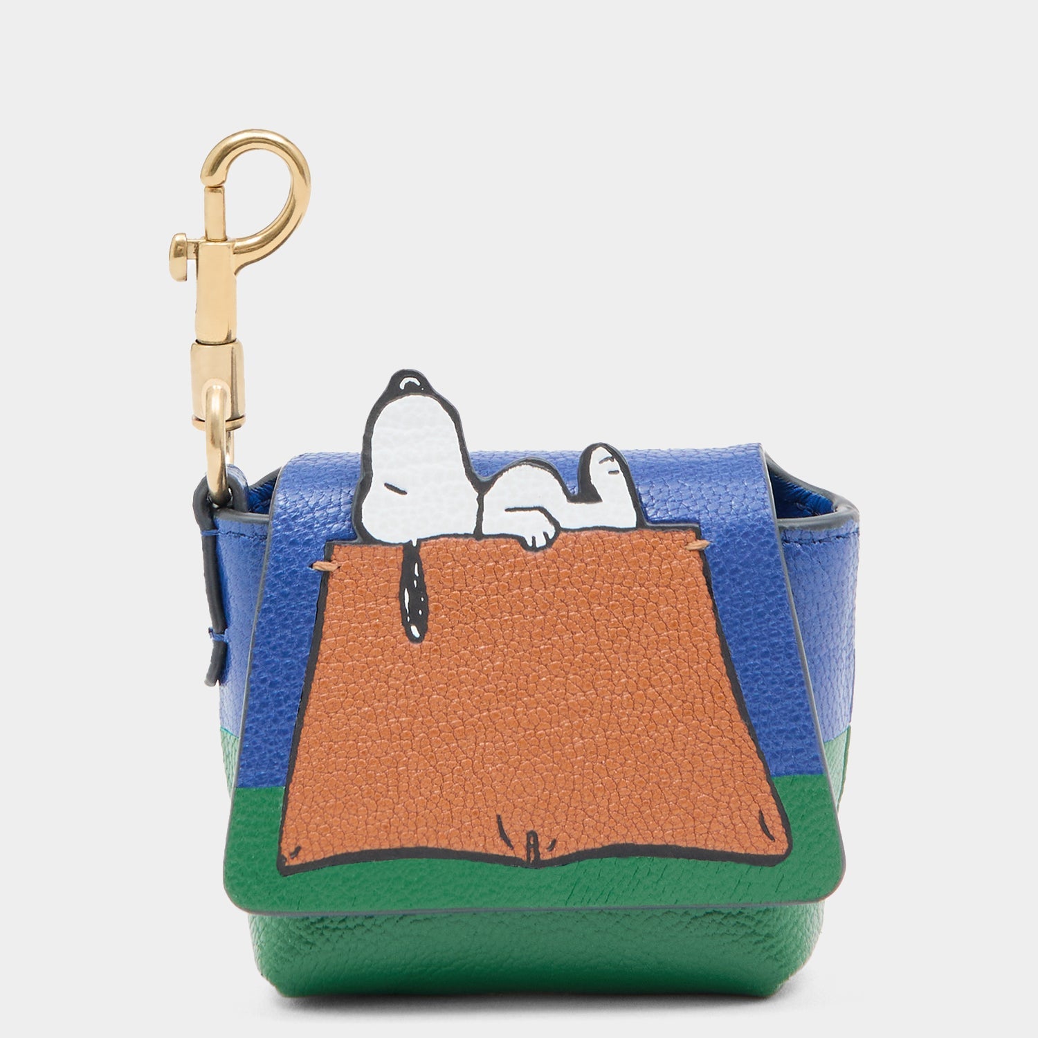 Peanuts Snoopy Ear Pods Pouch -

          
            Capra Leather in Monday Blue -
          

          Anya Hindmarch EU
