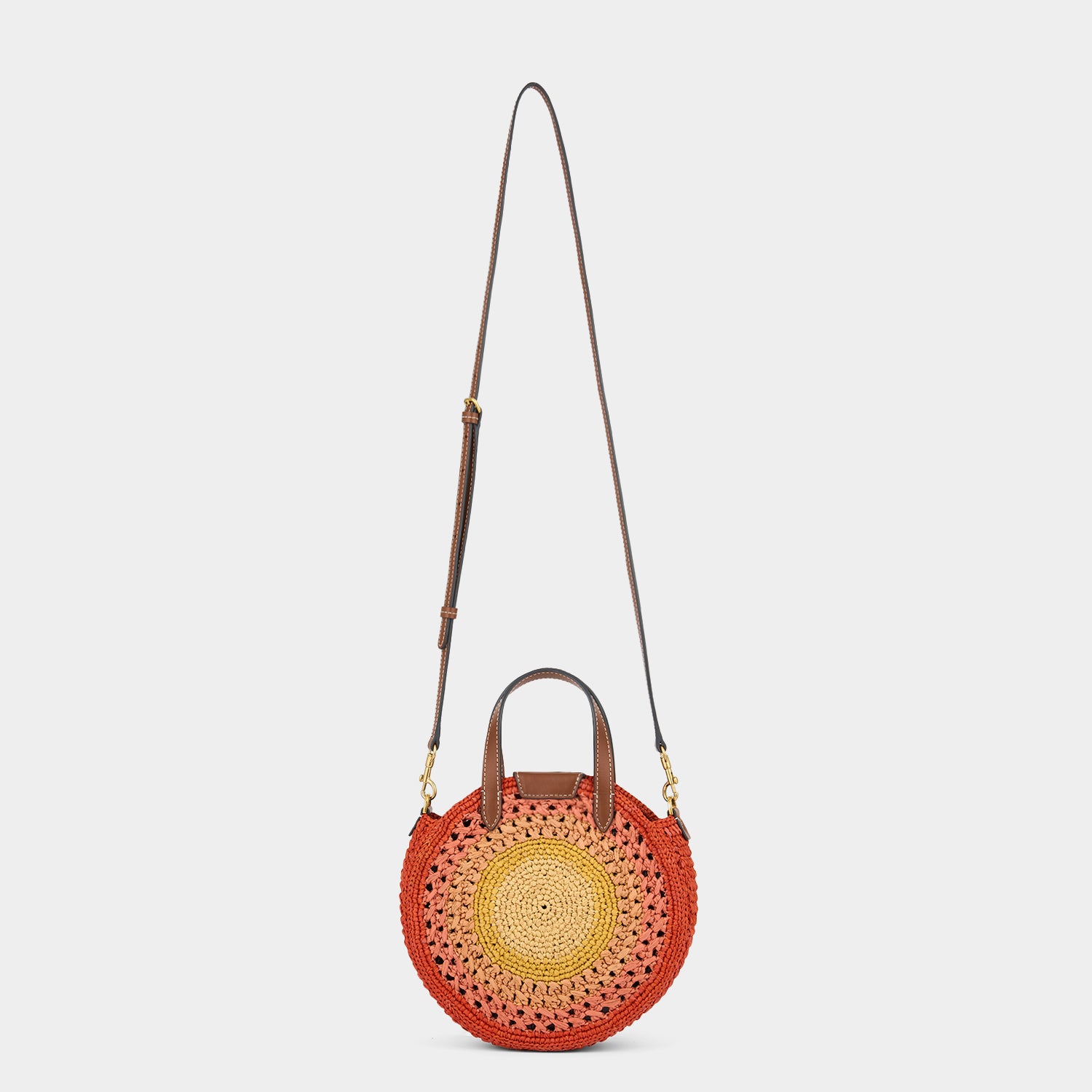 Raffia Small Round Bow Tote -

          
            Raffia in Orange/Multi -
          

          Anya Hindmarch EU
