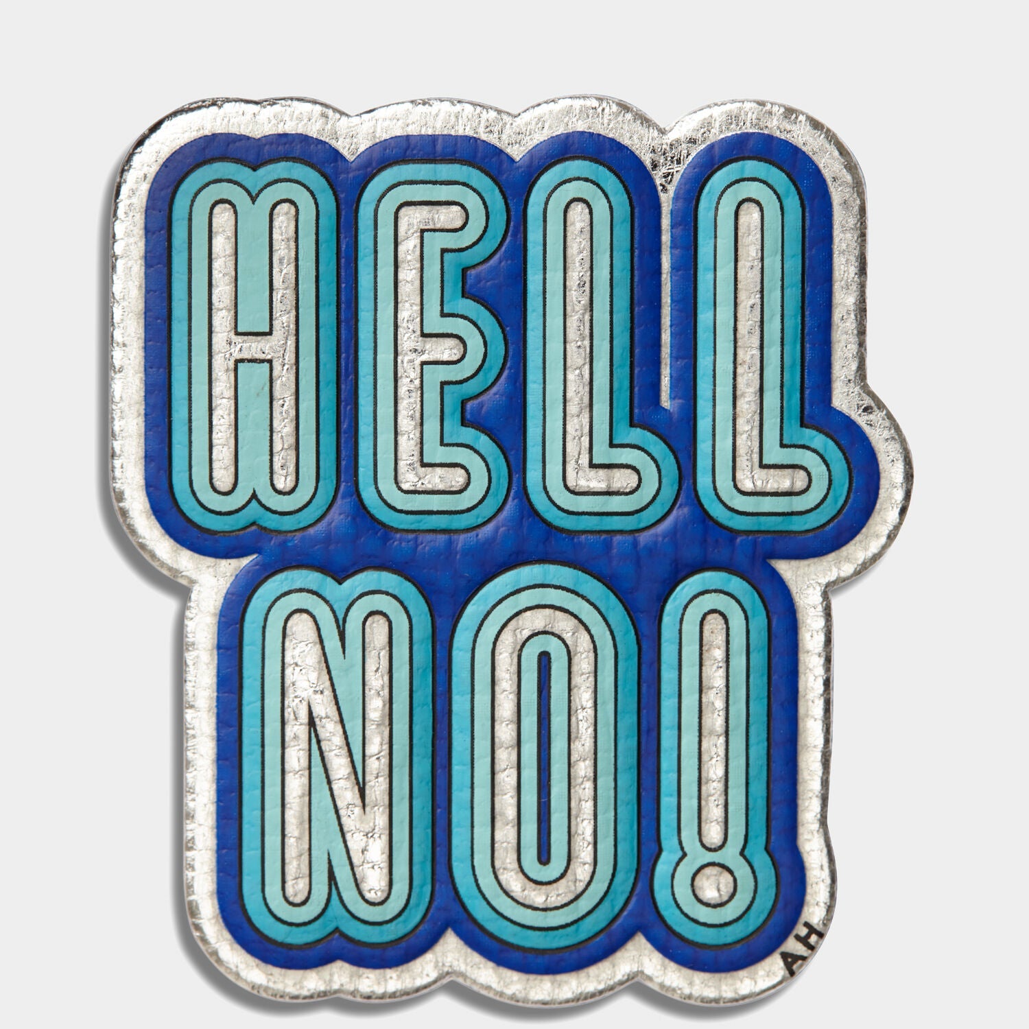 Hell No! Sticker -

          
            Metallic Capra in Silver -
          

          Anya Hindmarch EU
