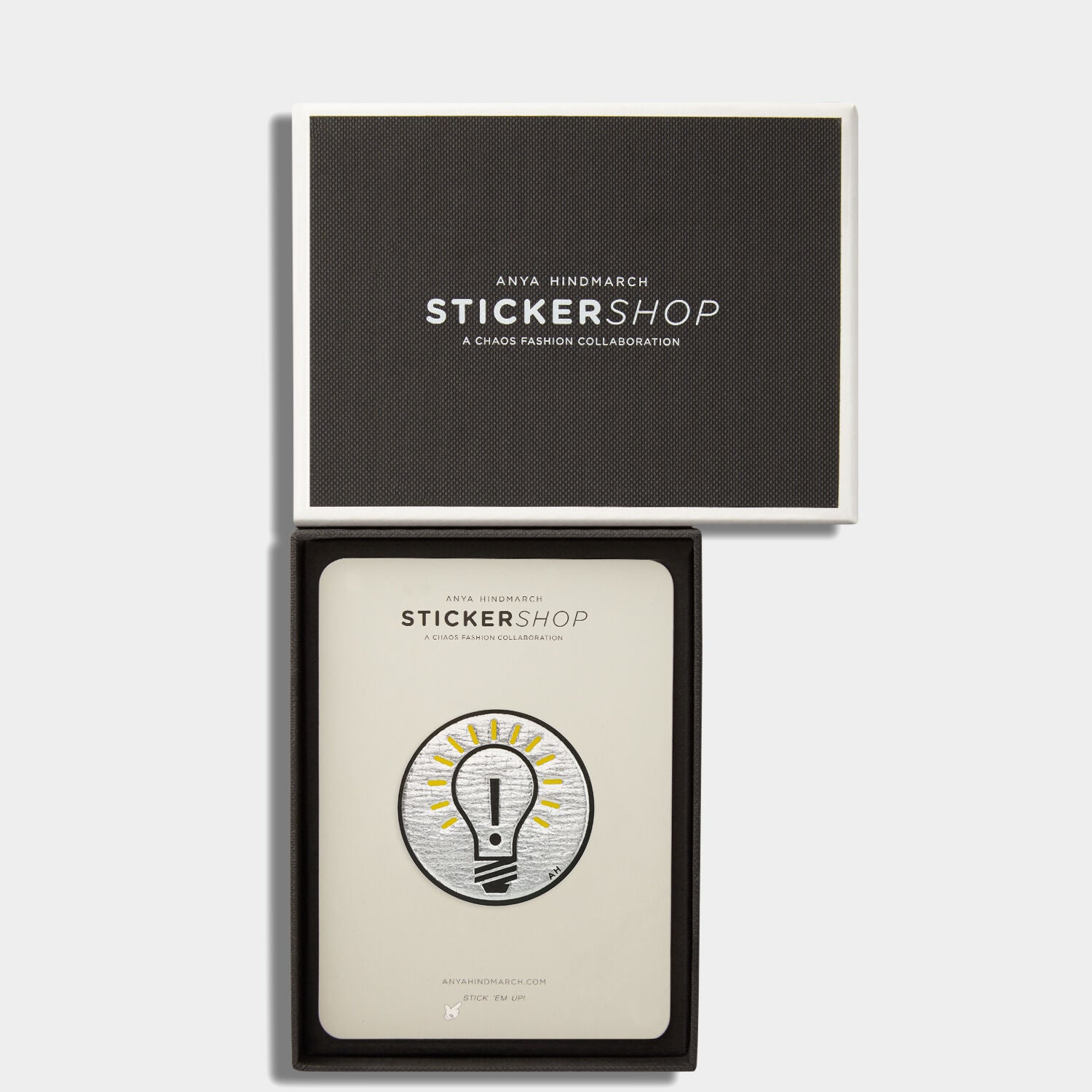 Light Bulb Sticker -

          
            Metallic Capra in Silver Metallic -
          

          Anya Hindmarch EU
