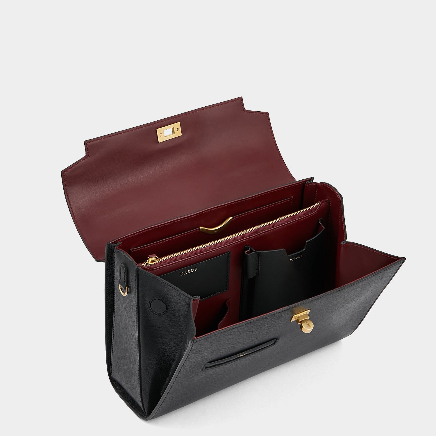 Mortimer -

                  
                    Leather in Black -
                  

                  Anya Hindmarch EU
