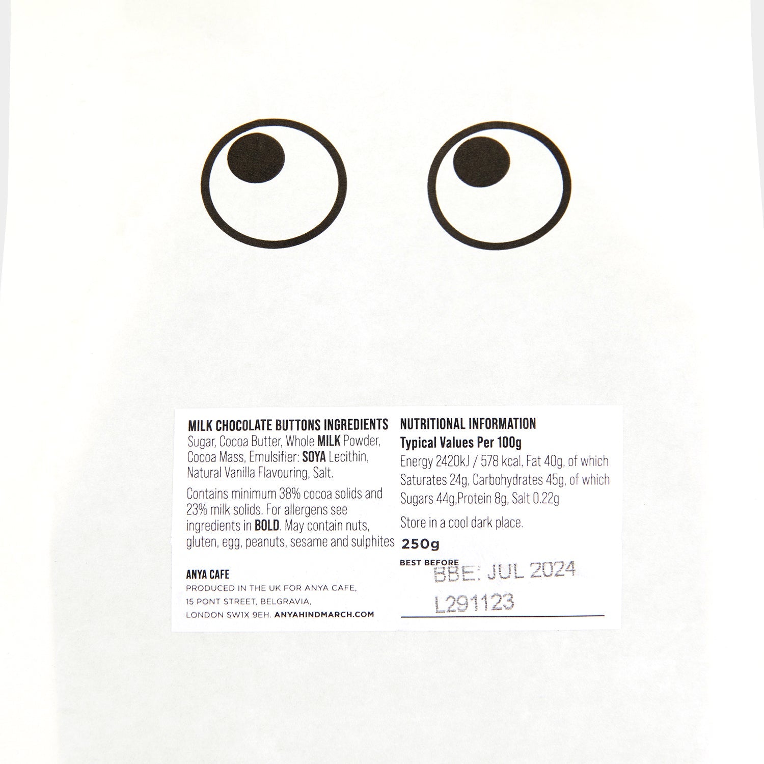 Milk Chocolate Buttons -

          
            Chocolate -
          

          Anya Hindmarch EU
