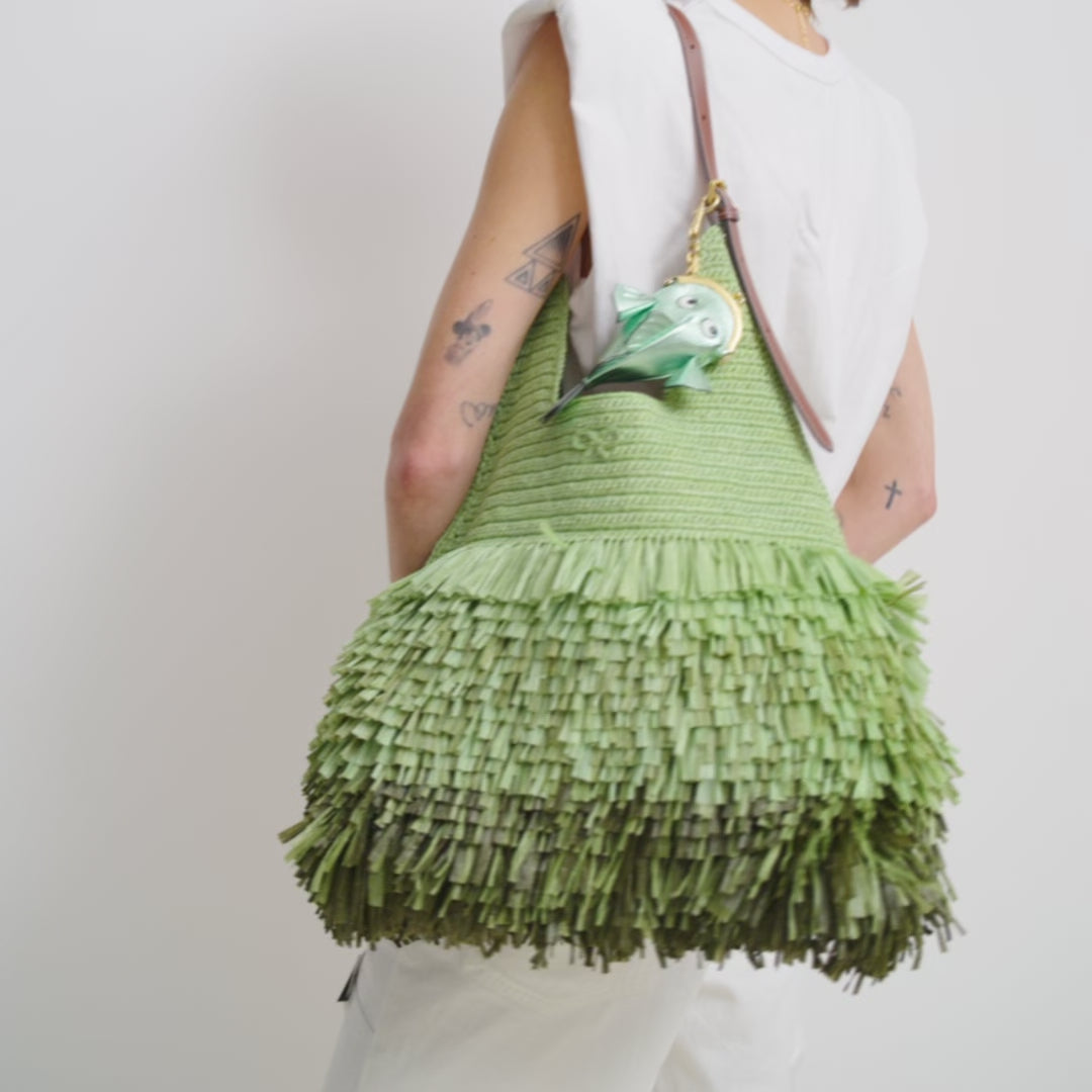 Dégradé Shag Raffia Bag -

          
            Raffia/Smooth Leather in Aloe Green -
          

          Anya Hindmarch EU
