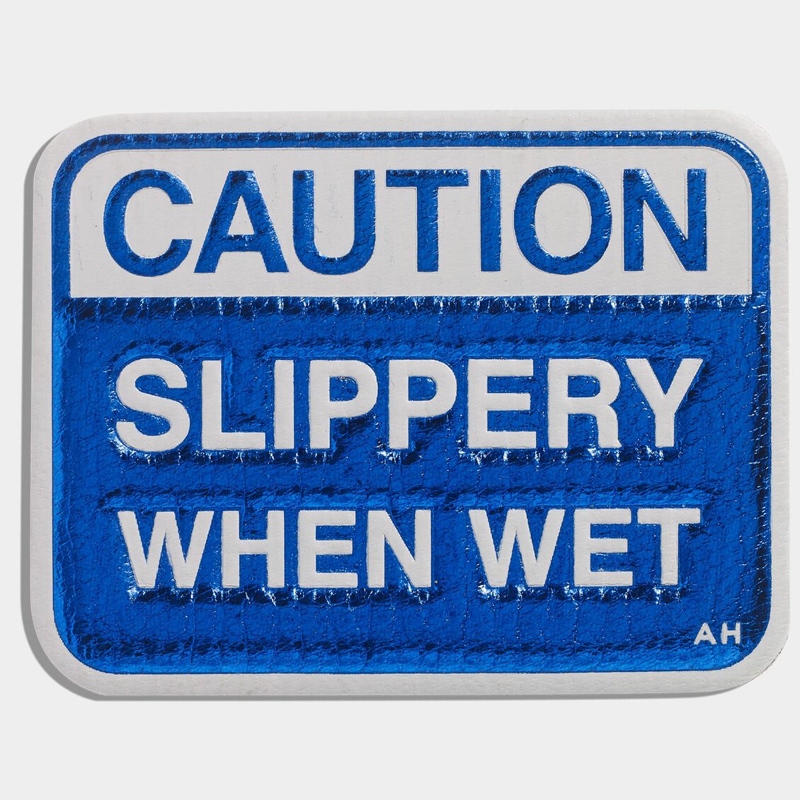 Caution Sticker -

          
            Metallic Capra in Electric Blue -
          

          Anya Hindmarch EU
