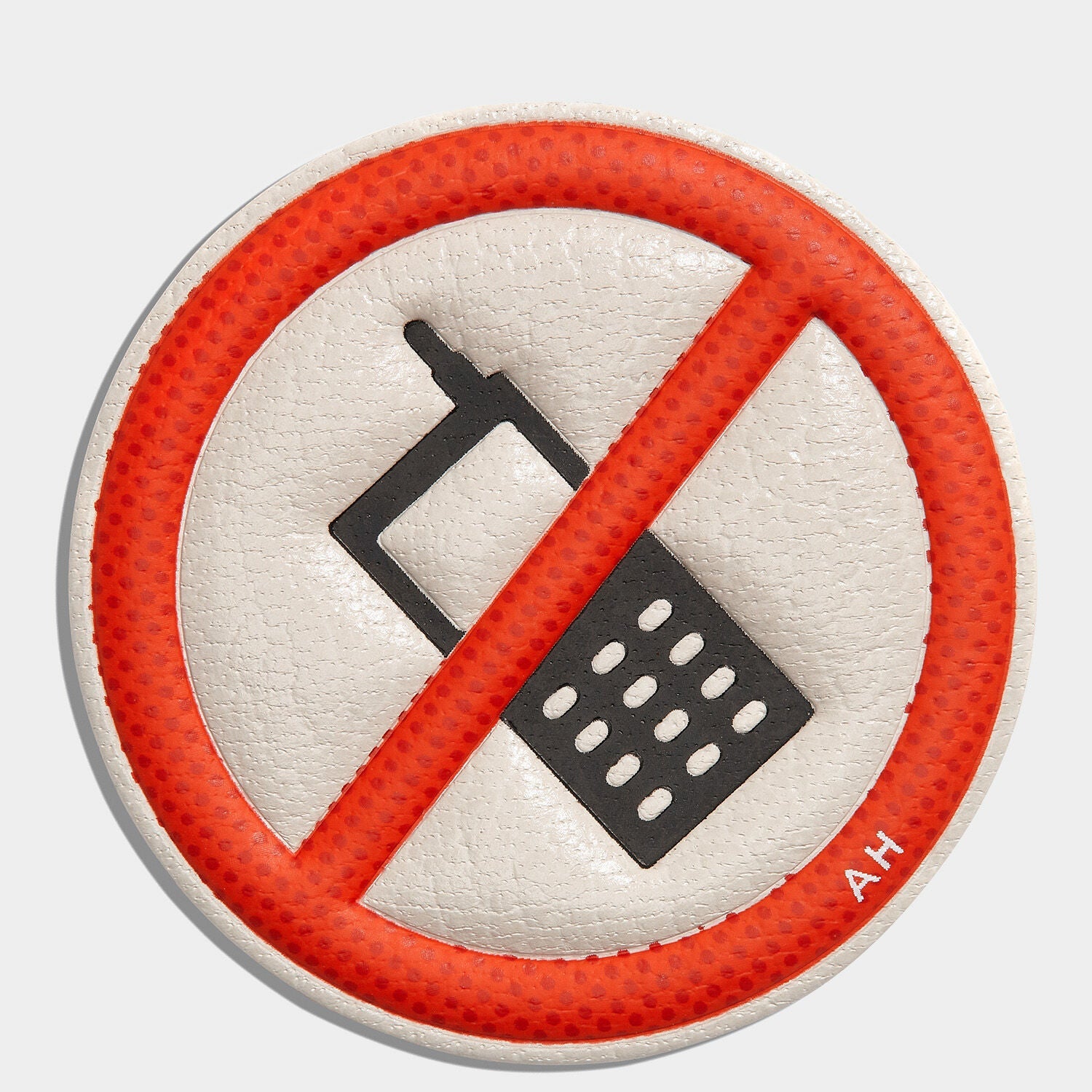 No Mobiles Leather Stickers -

          
            Capra in Chalk -
          

          Anya Hindmarch EU
