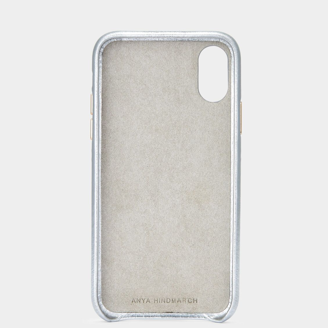 iPhone X/XS Case -

                  
                    Smooth Metallic in Silver -
                  

                  Anya Hindmarch EU
