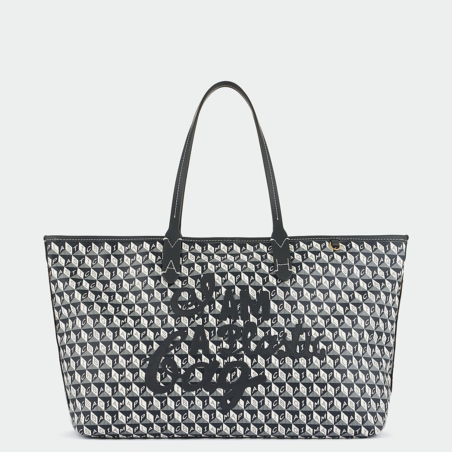 I Am A Plastic Bag Small Motif Tote -

                  
                    Recycled Coated Canvas in Charcoal -
                  

                  Anya Hindmarch EU
