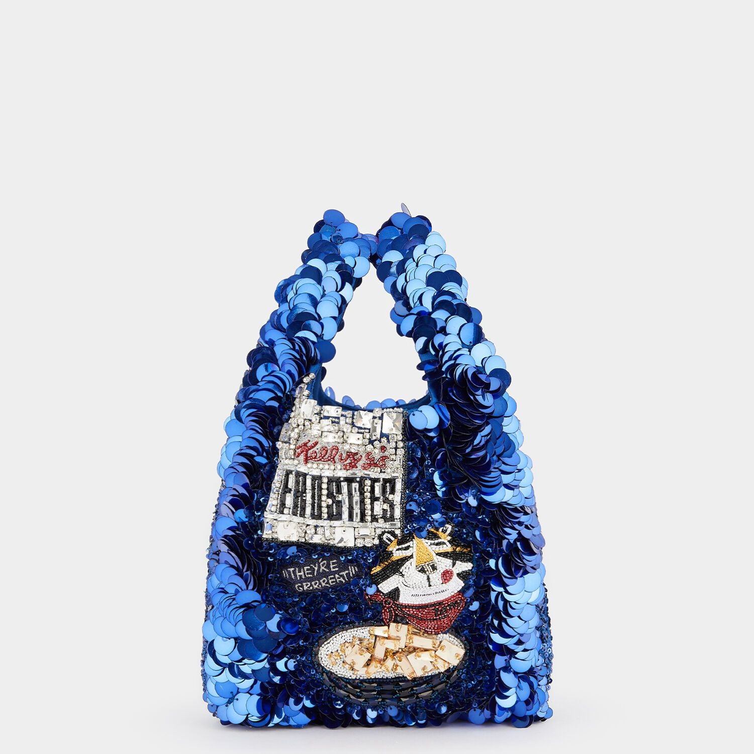 Anya Brands Frosties Tote -

                  
                    Recycled Satin in Blueberry -
                  

                  Anya Hindmarch EU
