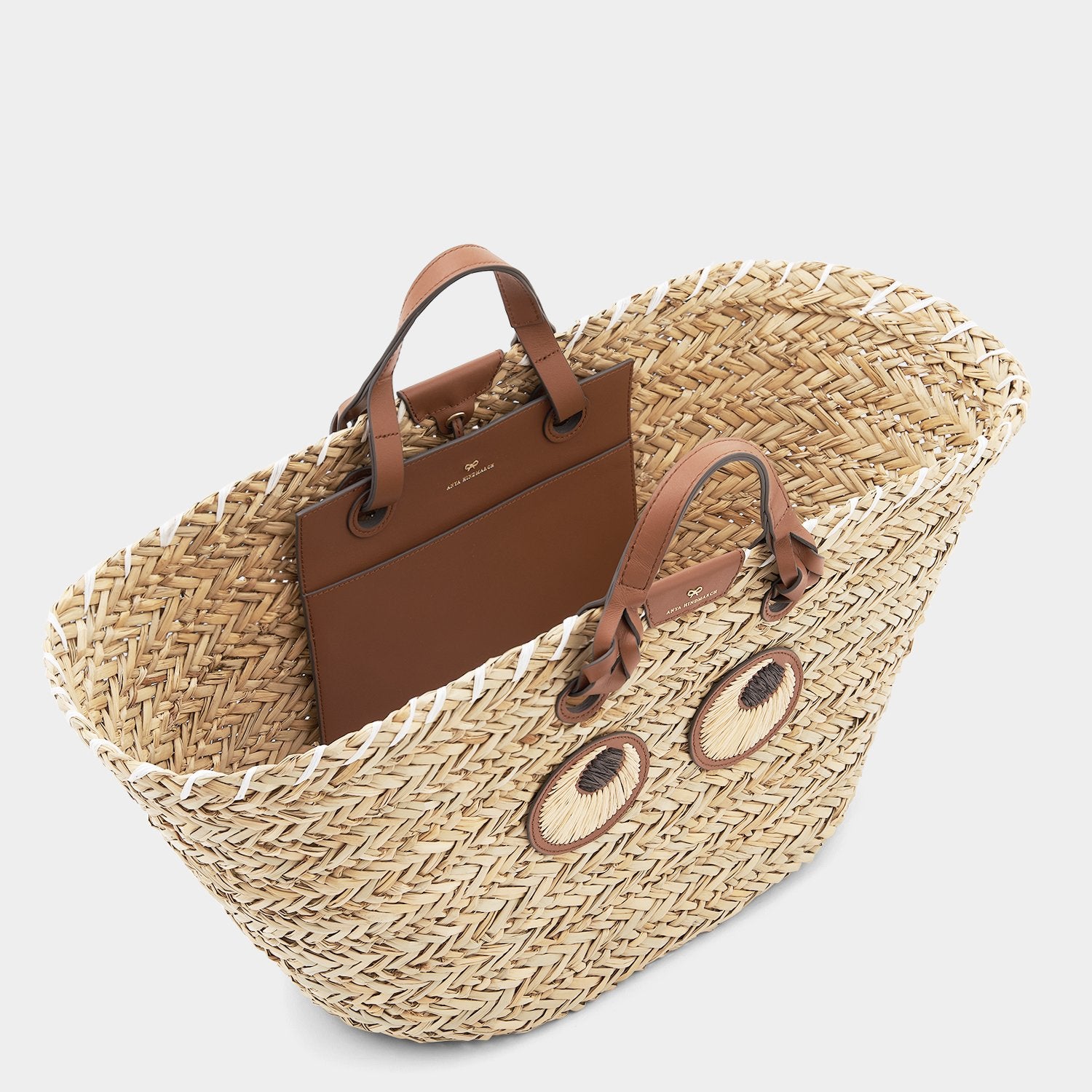 Large Paper Eyes Basket -

                  
                    Seagrass in Natural -
                  

                  Anya Hindmarch EU
