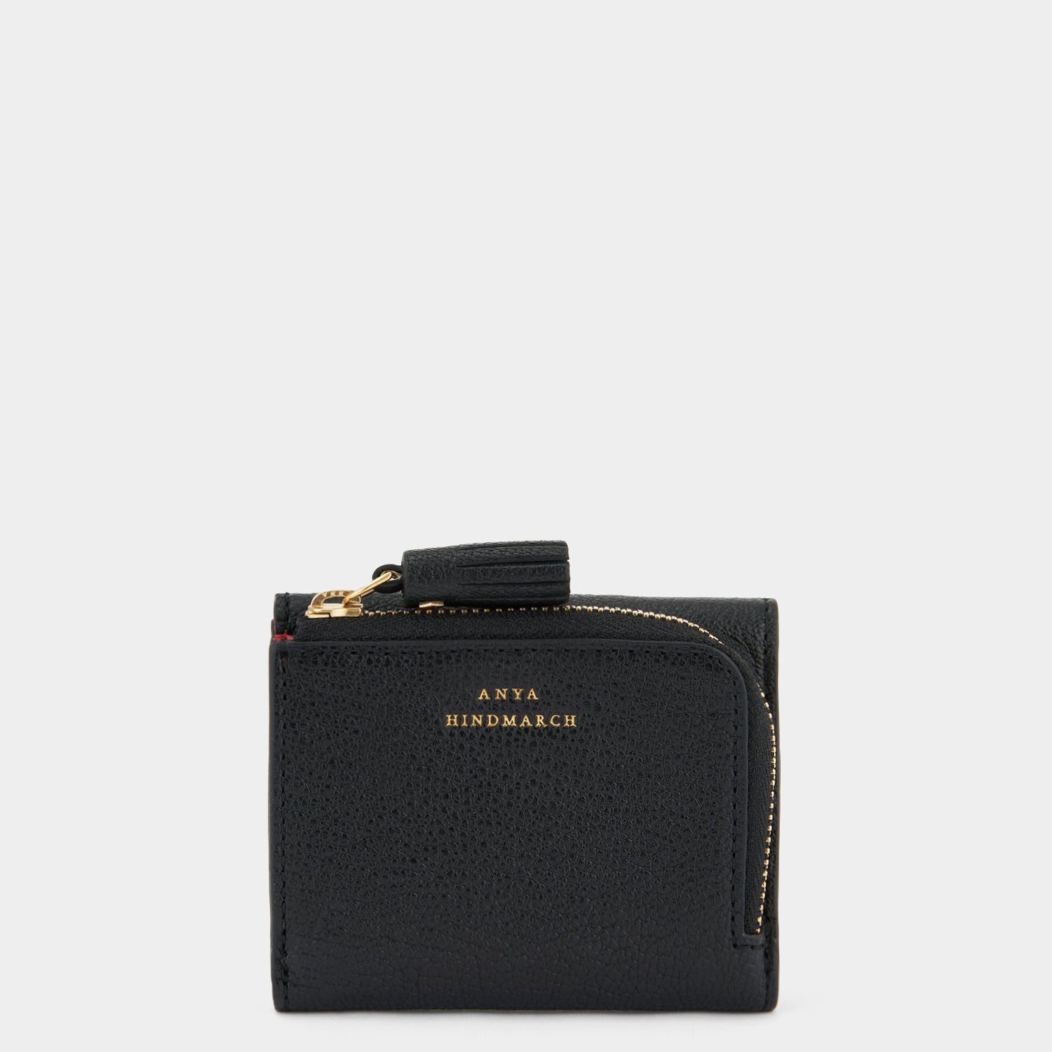 Peeping Eyes Mini Trifold Zip Wallet -

                  
                    Capra Leather in Black -
                  

                  Anya Hindmarch EU
