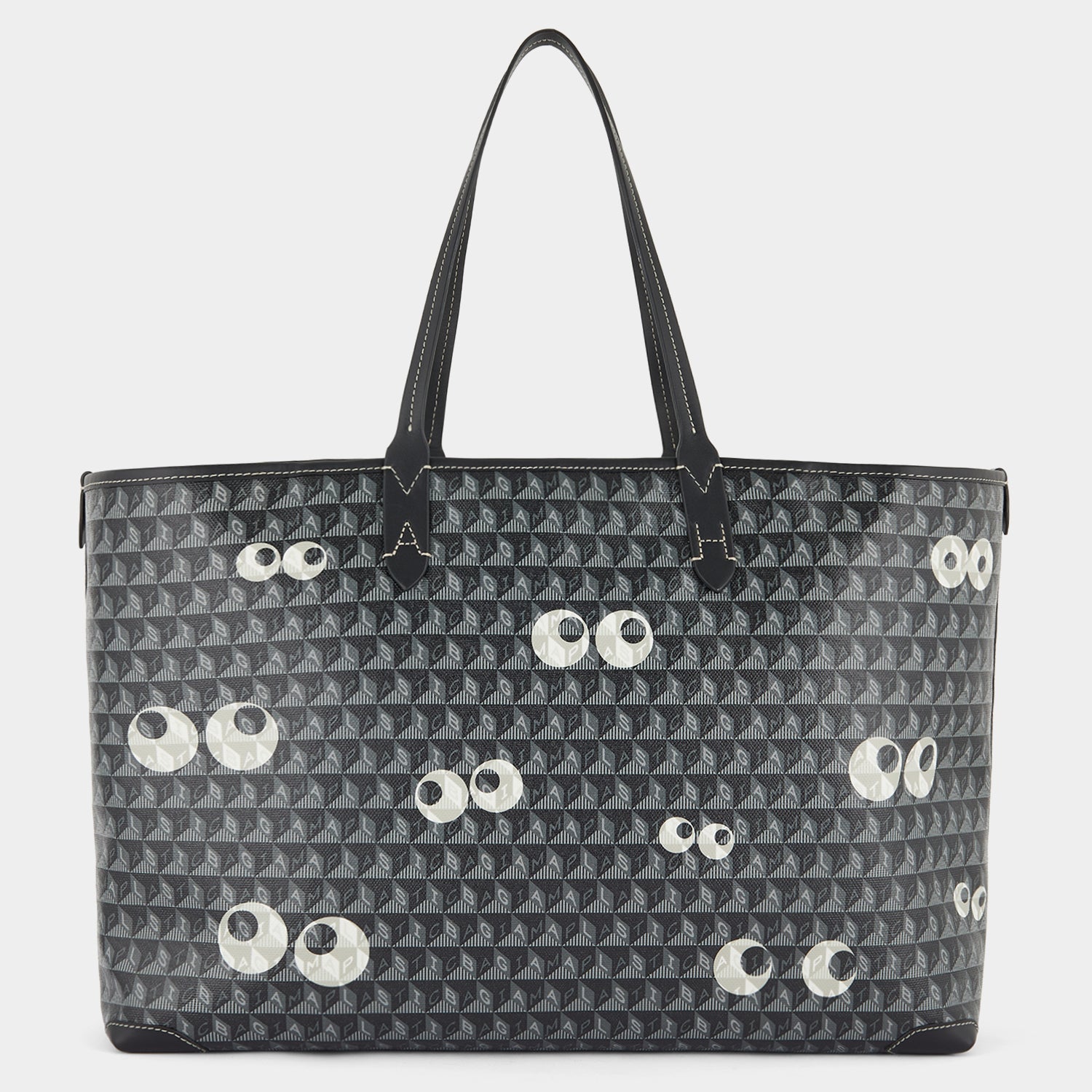 I Am A Plastic Bag Multi Eyes Tote -

                  
                    Recycled Coated Canvas in Black -
                  

                  Anya Hindmarch EU
